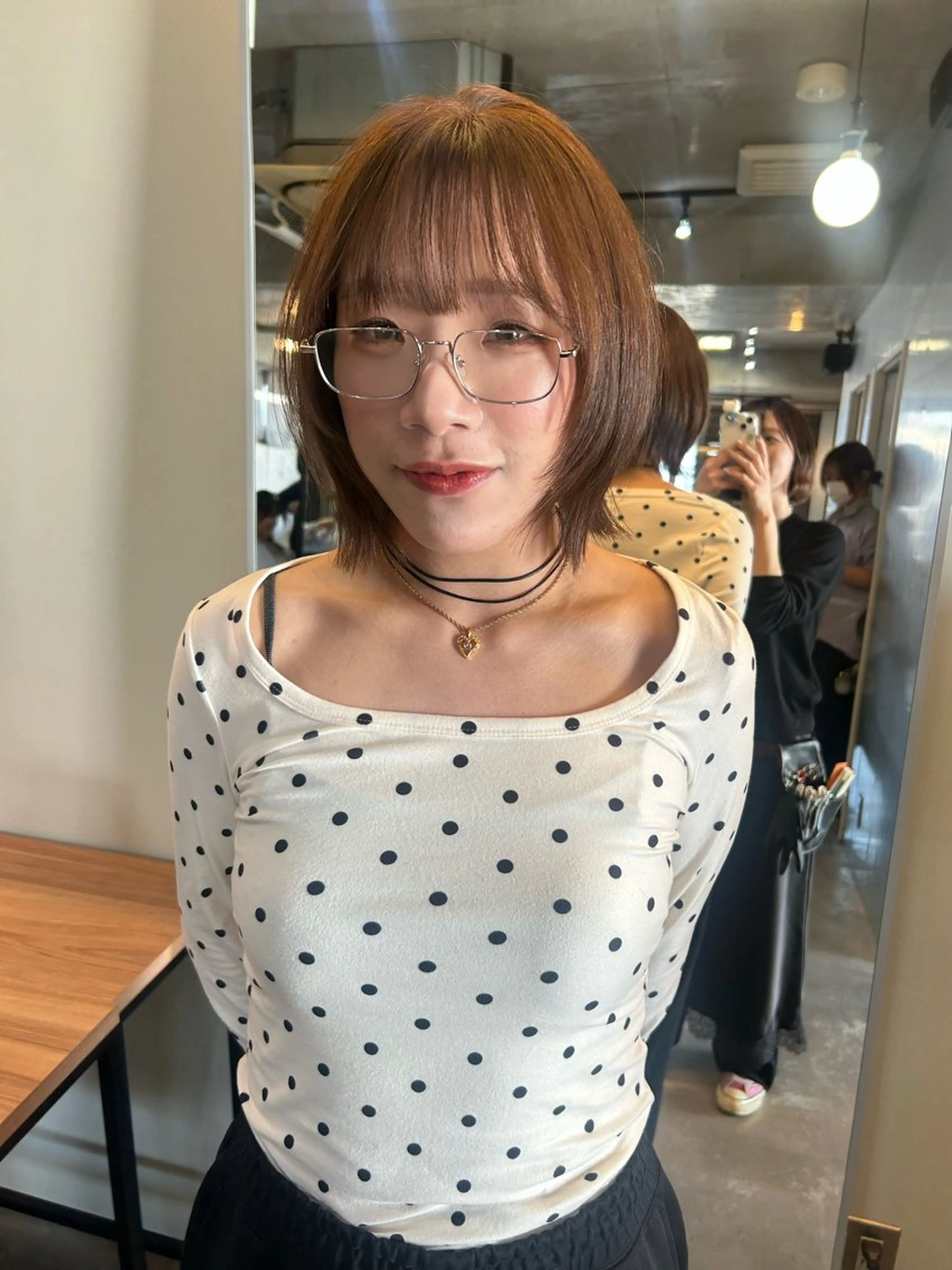 ショート カラー ボブレイヤー ボブ レイヤーカット カット ヘアカラー 韓国ボブ/レイヤー カット/ EMIRIのヘアスタイル