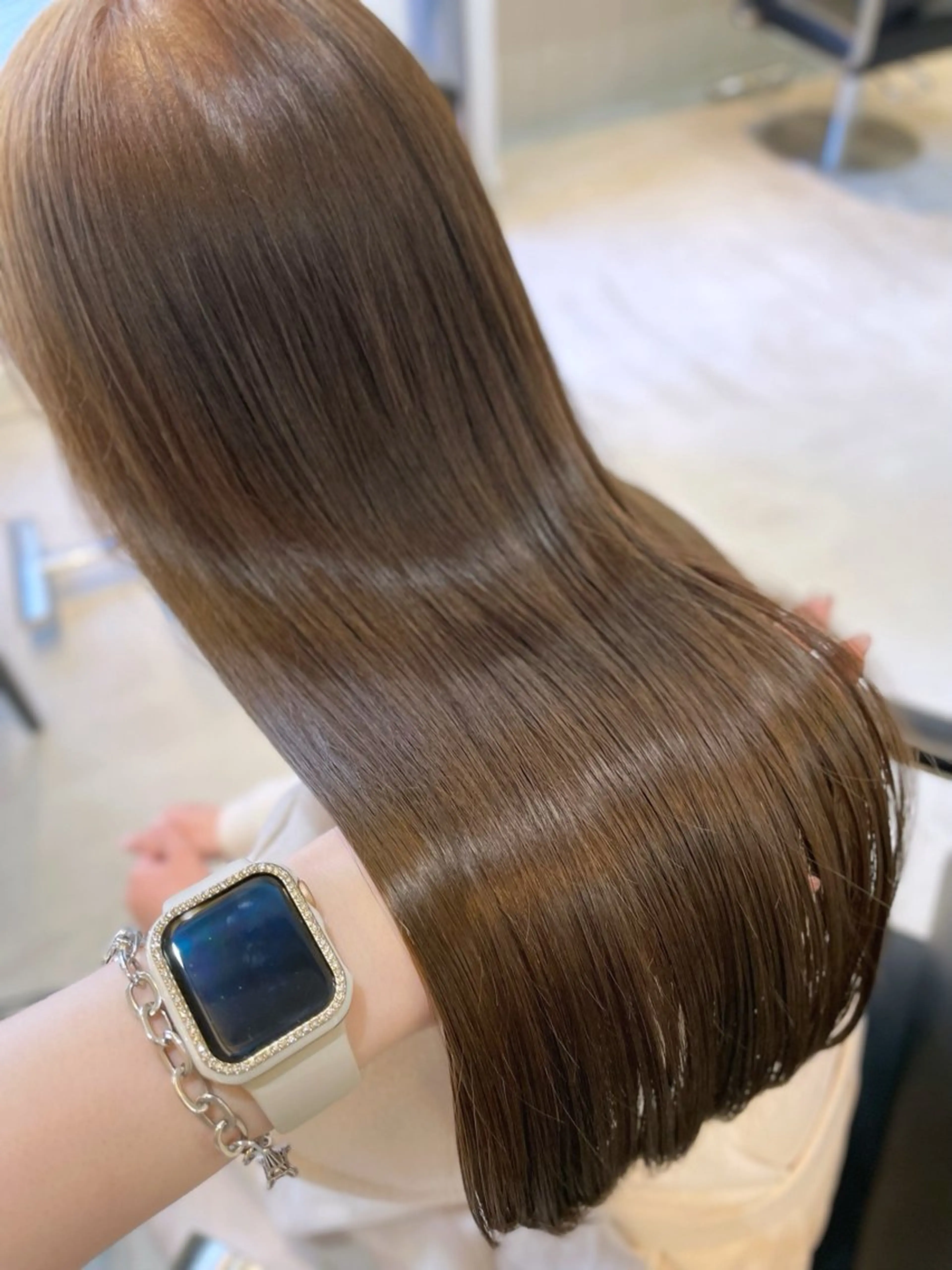 ロング カラー 透明感カラー noa hair design 町田店所属・miyu♡̷̷ 韓国ヘア/顔まわりのヘアスタイル