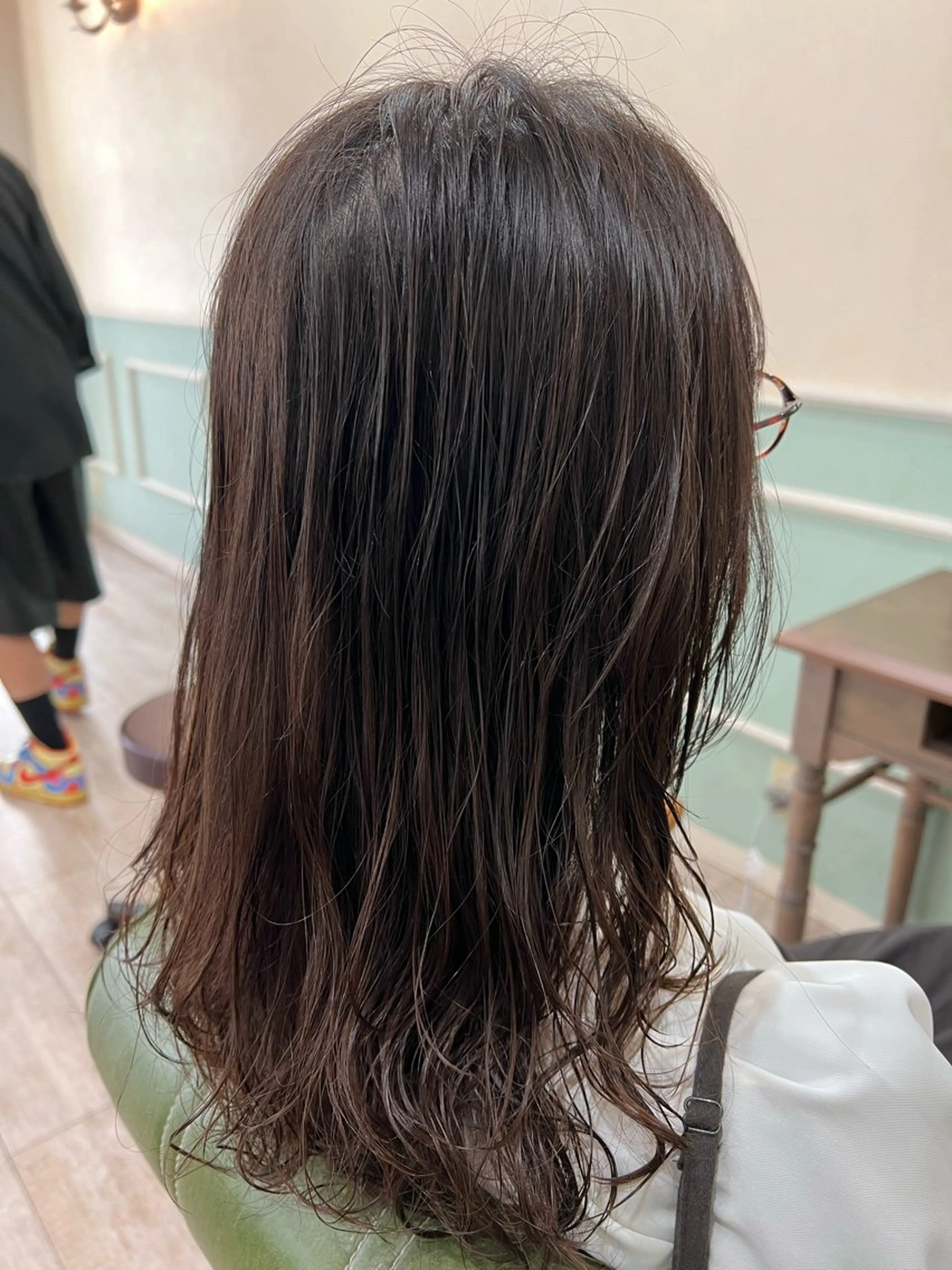 セミロング カラー パーマ セミロングパーマ 髪質改善 ニュアンスパーマ 新越谷noble店長 松本拓也▶◀*.のヘアスタイル