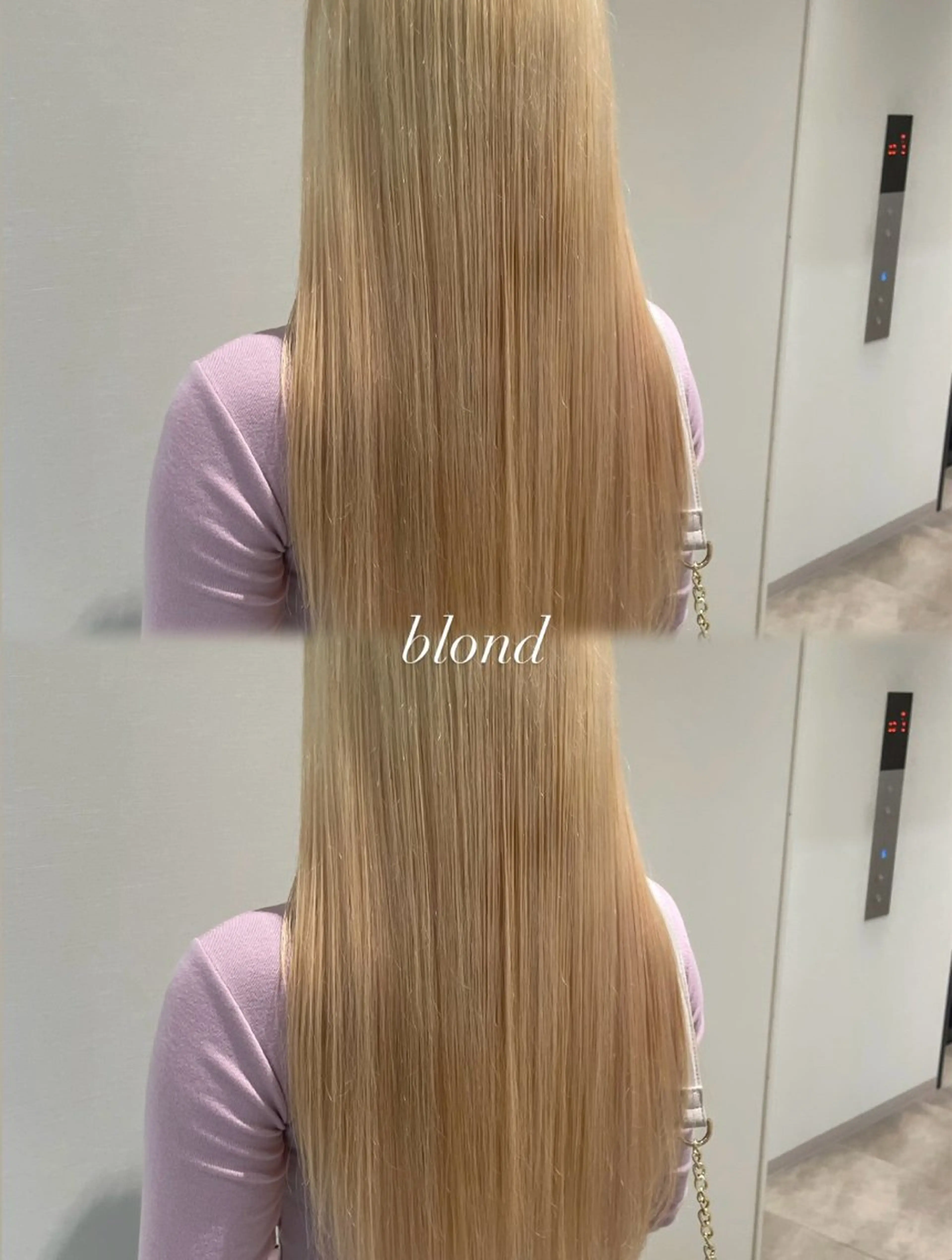 セミロング カラー ヘアアレンジ Ella所属・nana【艶髪】/ レイヤー/縮毛矯正のヘアスタイル