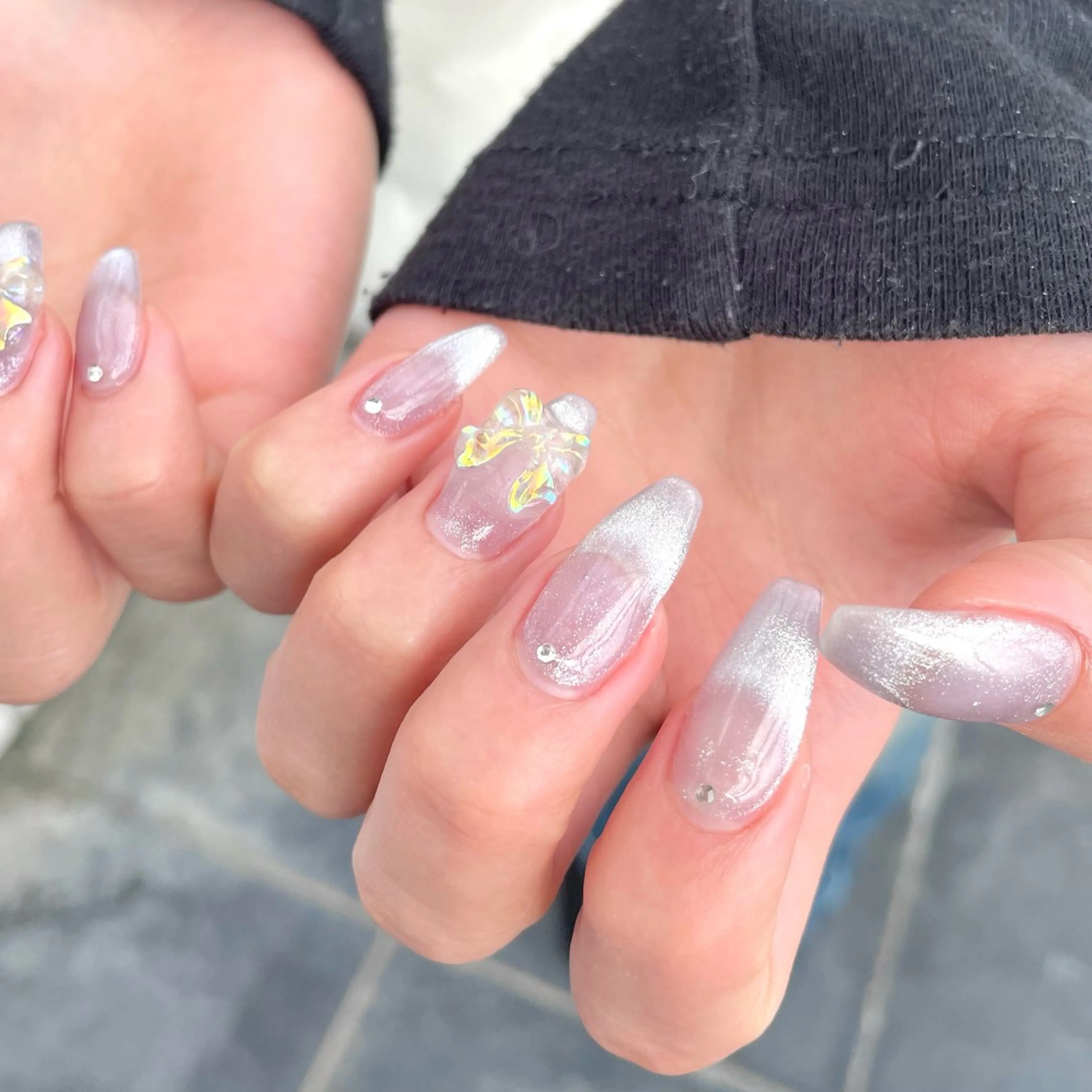 ネイル ジェルネイル マグネットネイル ハンドネイル Nail ヌシん家 AKANEのネイルデザイン