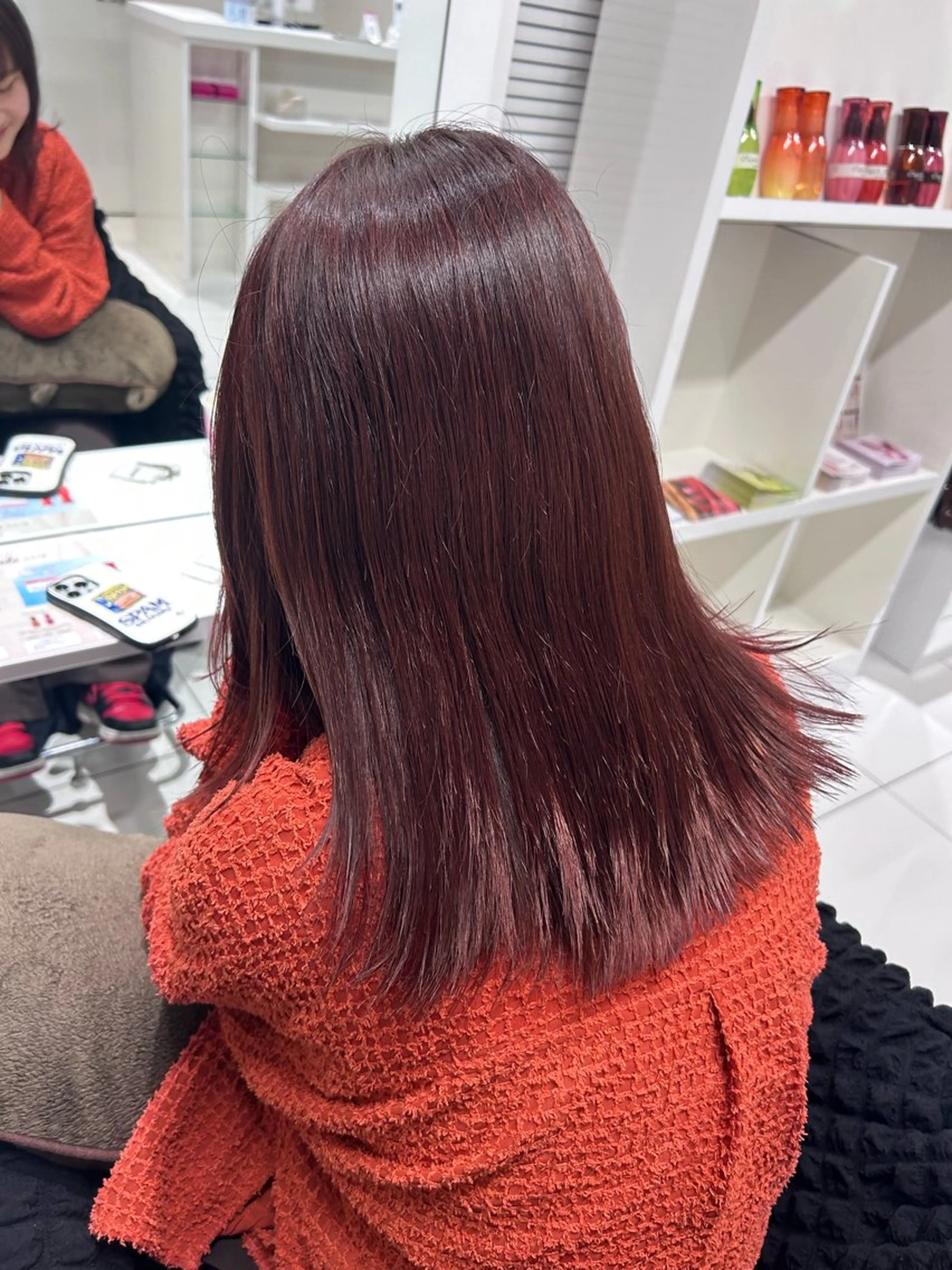 セミロング カラー ブラウンカラー shizuna/天神 /メンズ/ボブのヘアスタイル