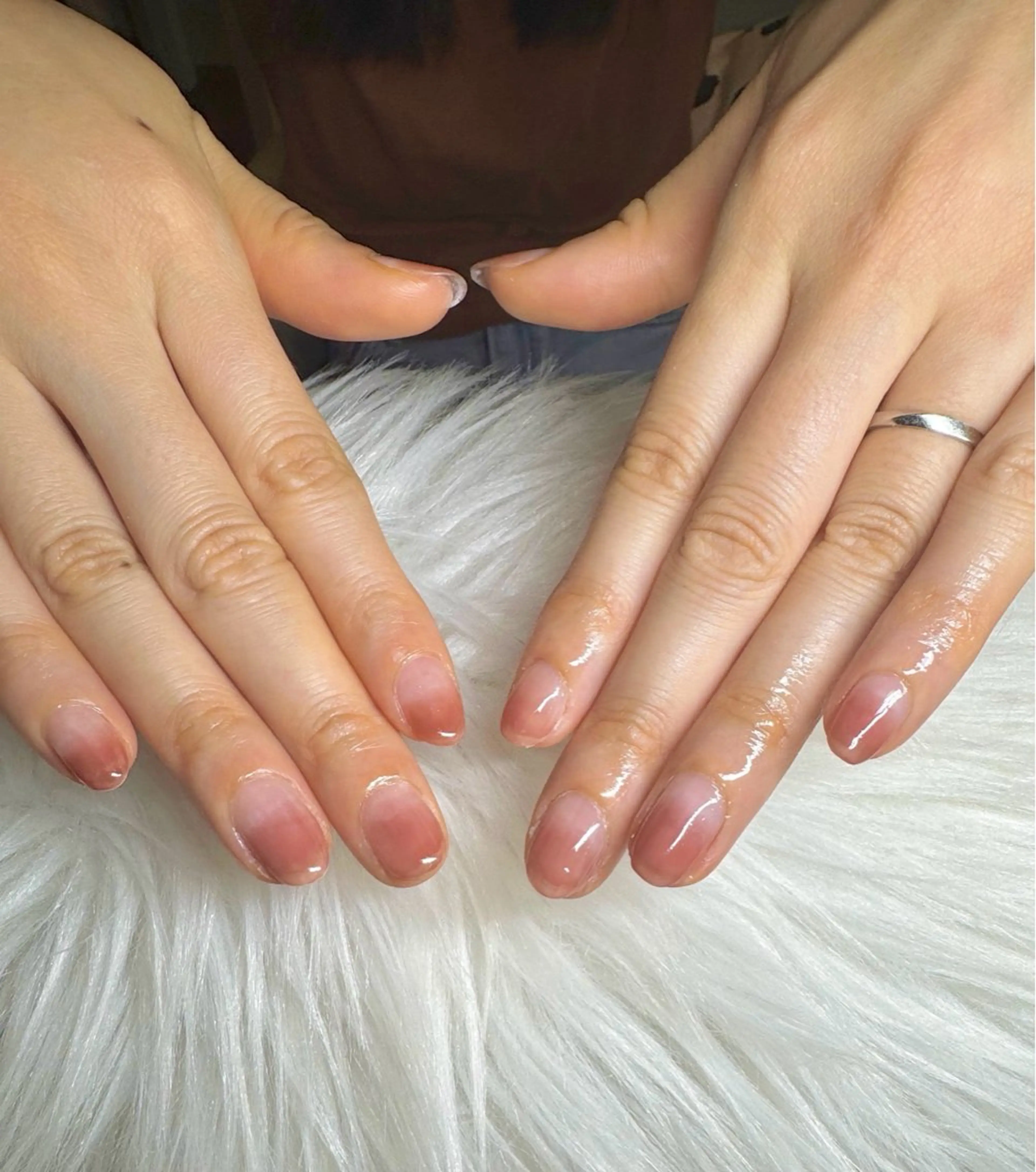 ネイル グラデーション 韓国ネイル/長さだし  rinory 仙台西口2号店所属・白鳥 結愛のネイルデザイン