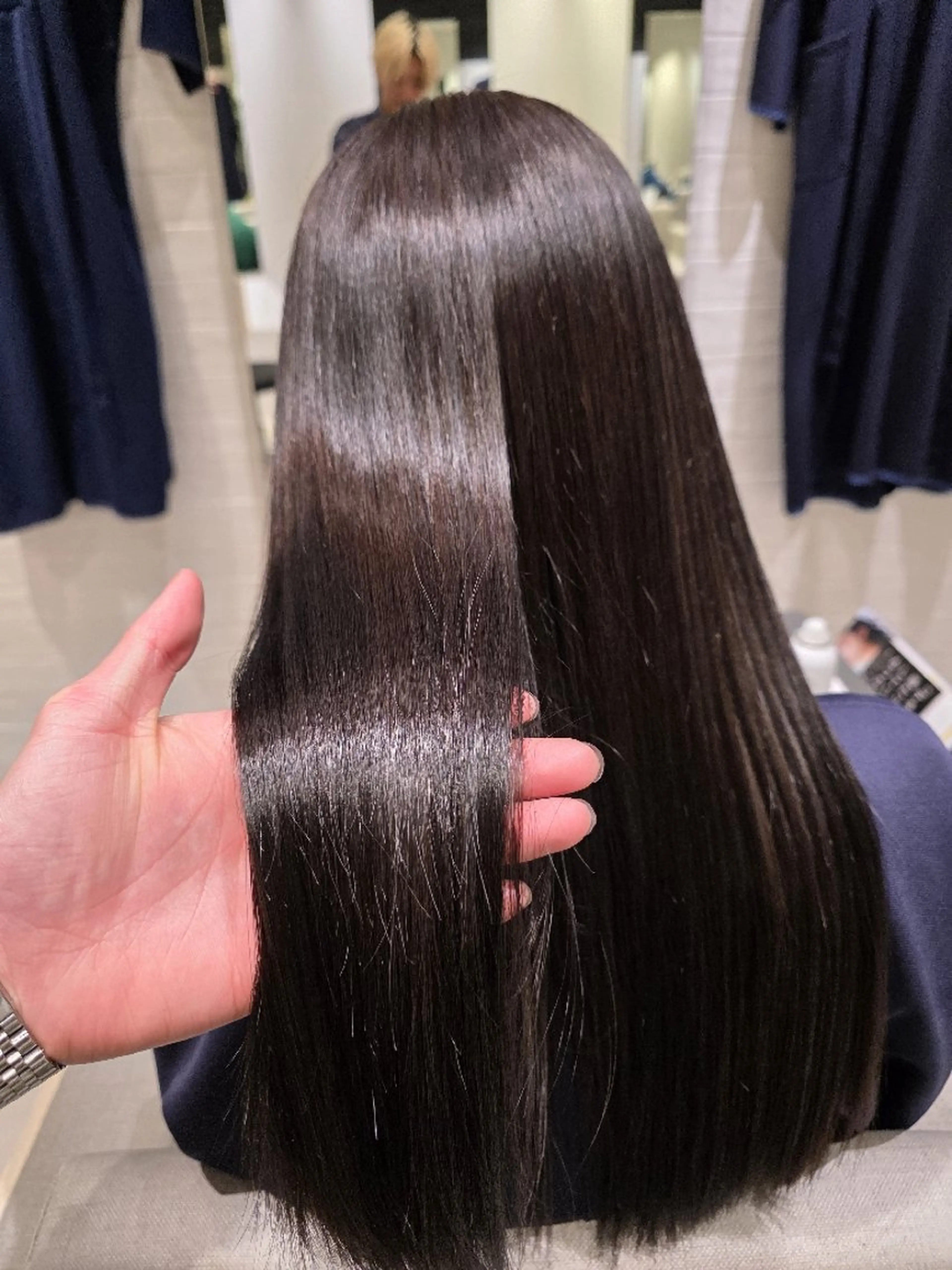 ロング 縮毛矯正 トリートメント stair:case所属・✂髪質改善ストレート NO.1 深澤 颯斗のヘアスタイル