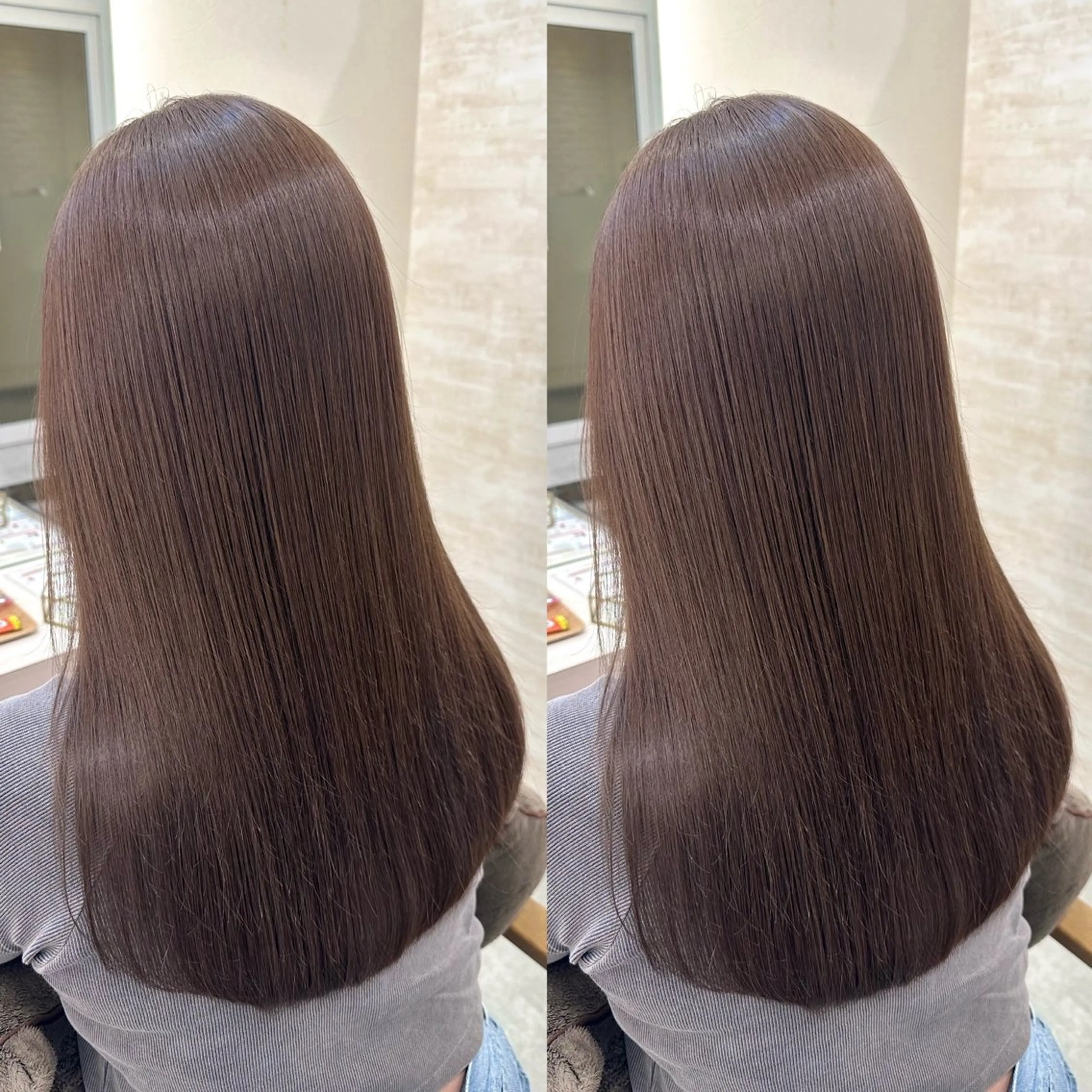 セミロング 髪質改善 カット ヘアカラー トリートメント 髪質改善&ヘアケア 永山若奈のヘアスタイル