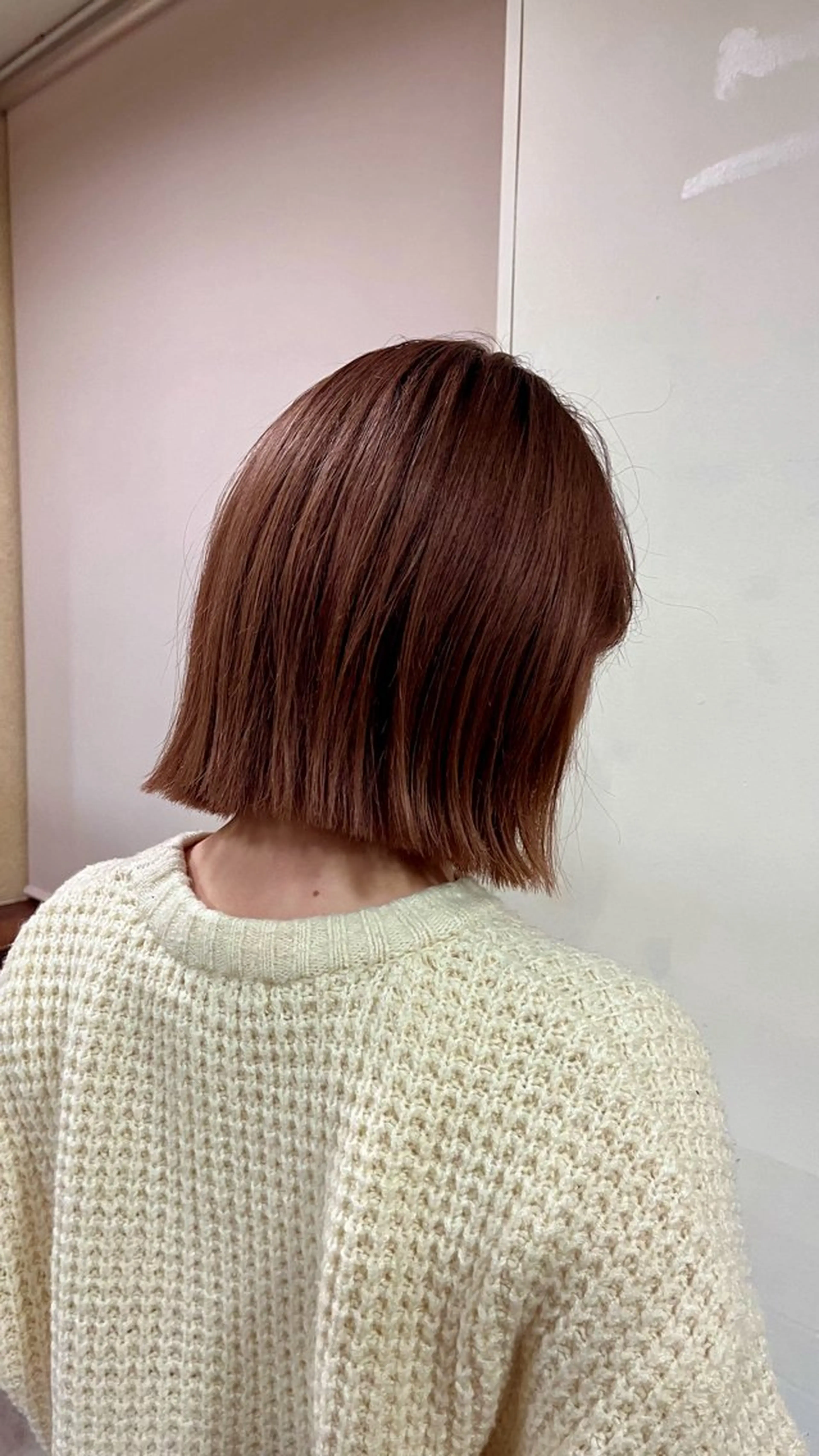 ショート 切りっぱなしボブ ボブ 田中 鈴乃のヘアスタイル