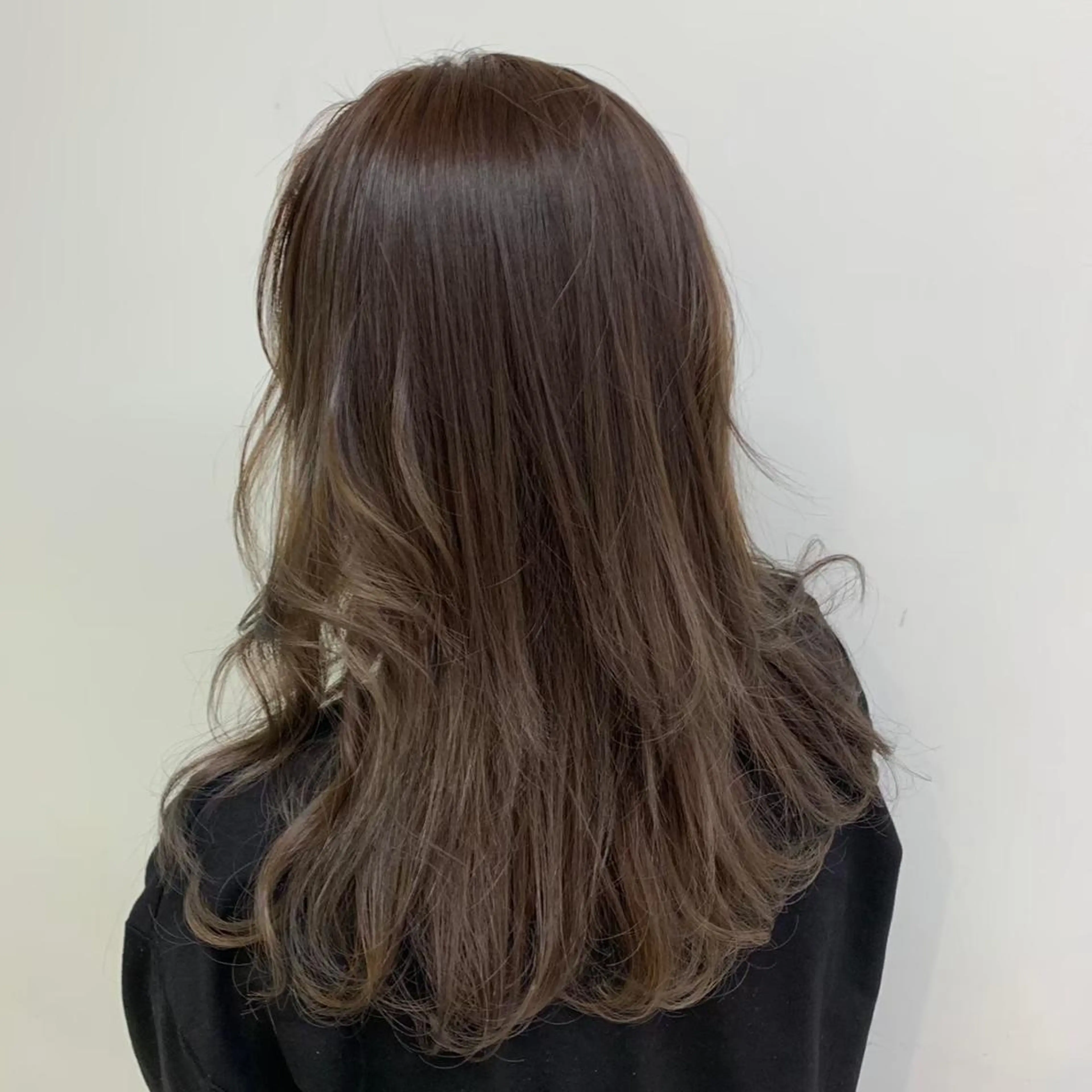 セミロング ヘアカラー トリートメント ヘッドスパ ヘアセット 公式🎠LAND 池袋店🎠のヘアスタイル