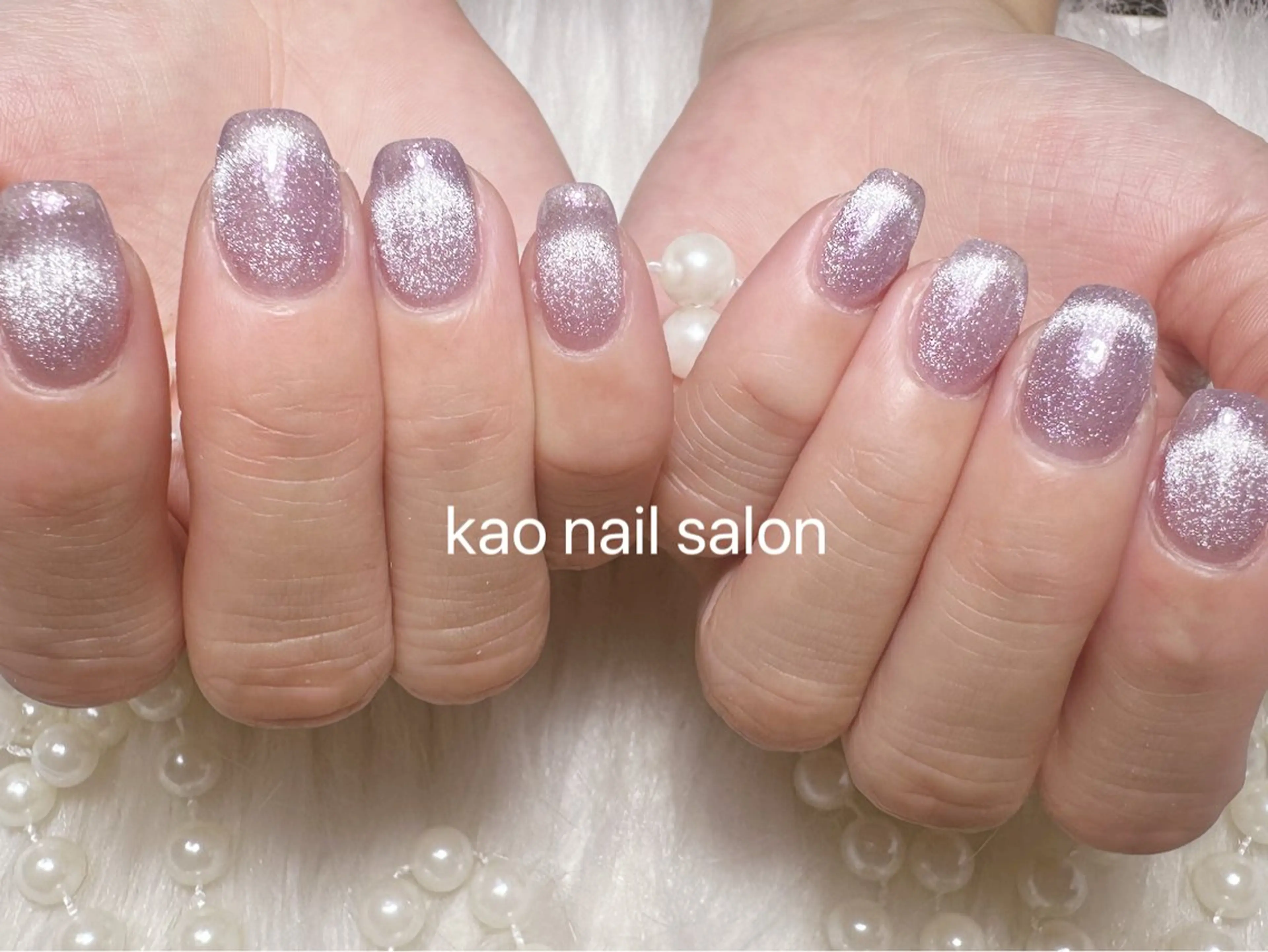 ネイル ハンドネイル kao nail マグネット/長さだしのネイルデザイン