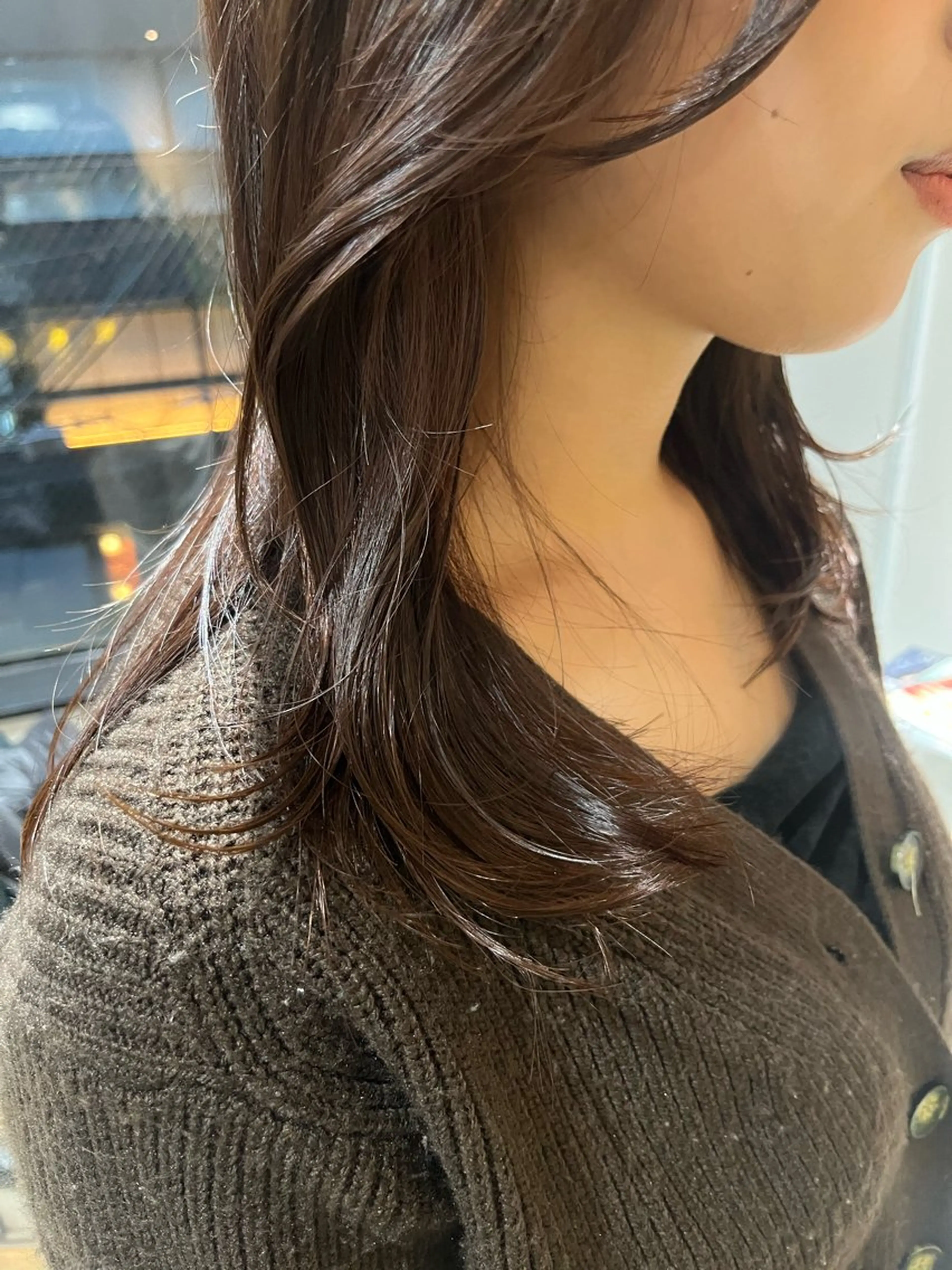 セミロング RIN 京都美容室 ✴︎透明感カラー✴︎のヘアスタイル