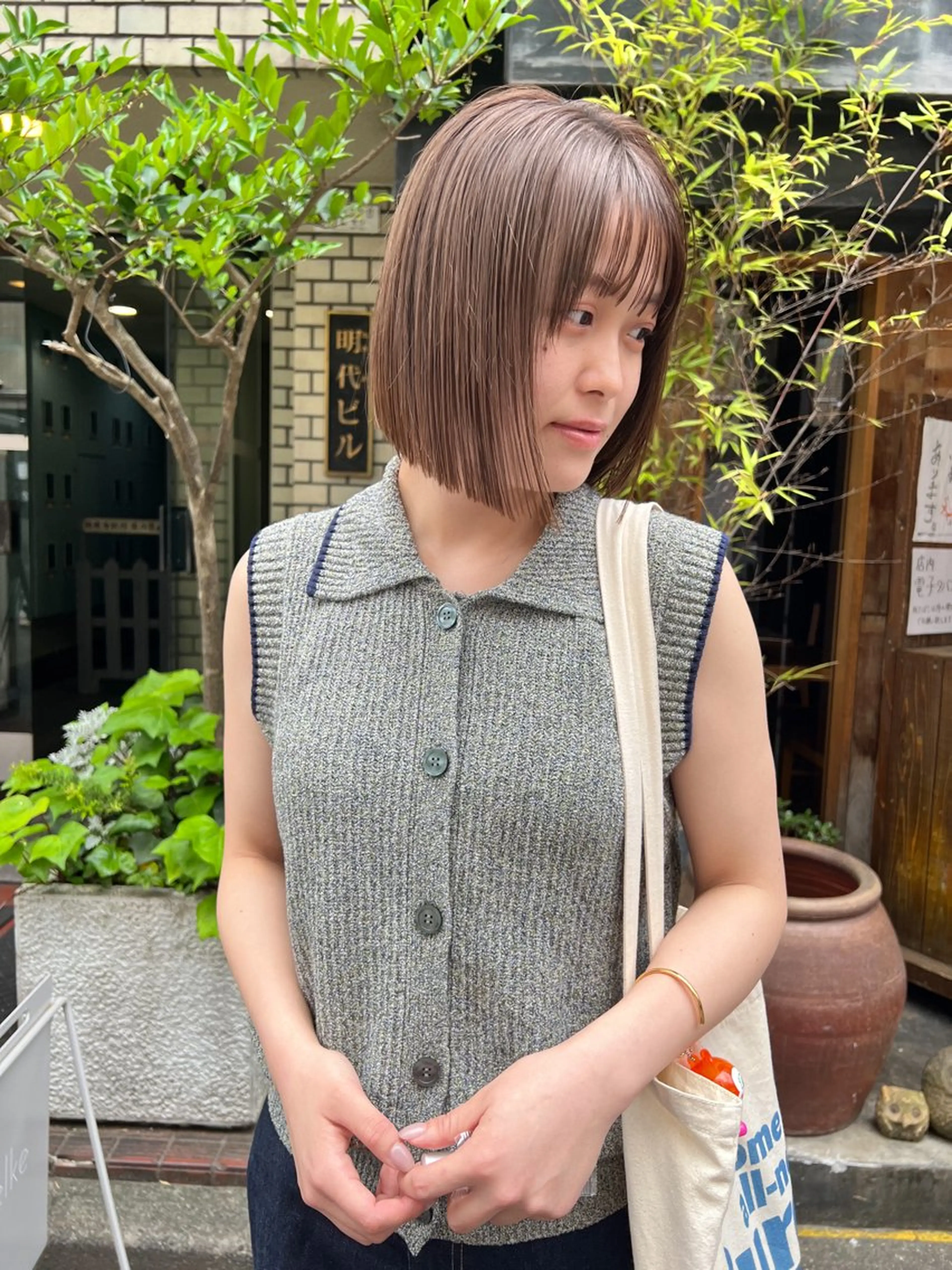 【◻️色素の薄いカラー◻️】カット＋カラー＋systemリボーン6stepトリートメントの写真