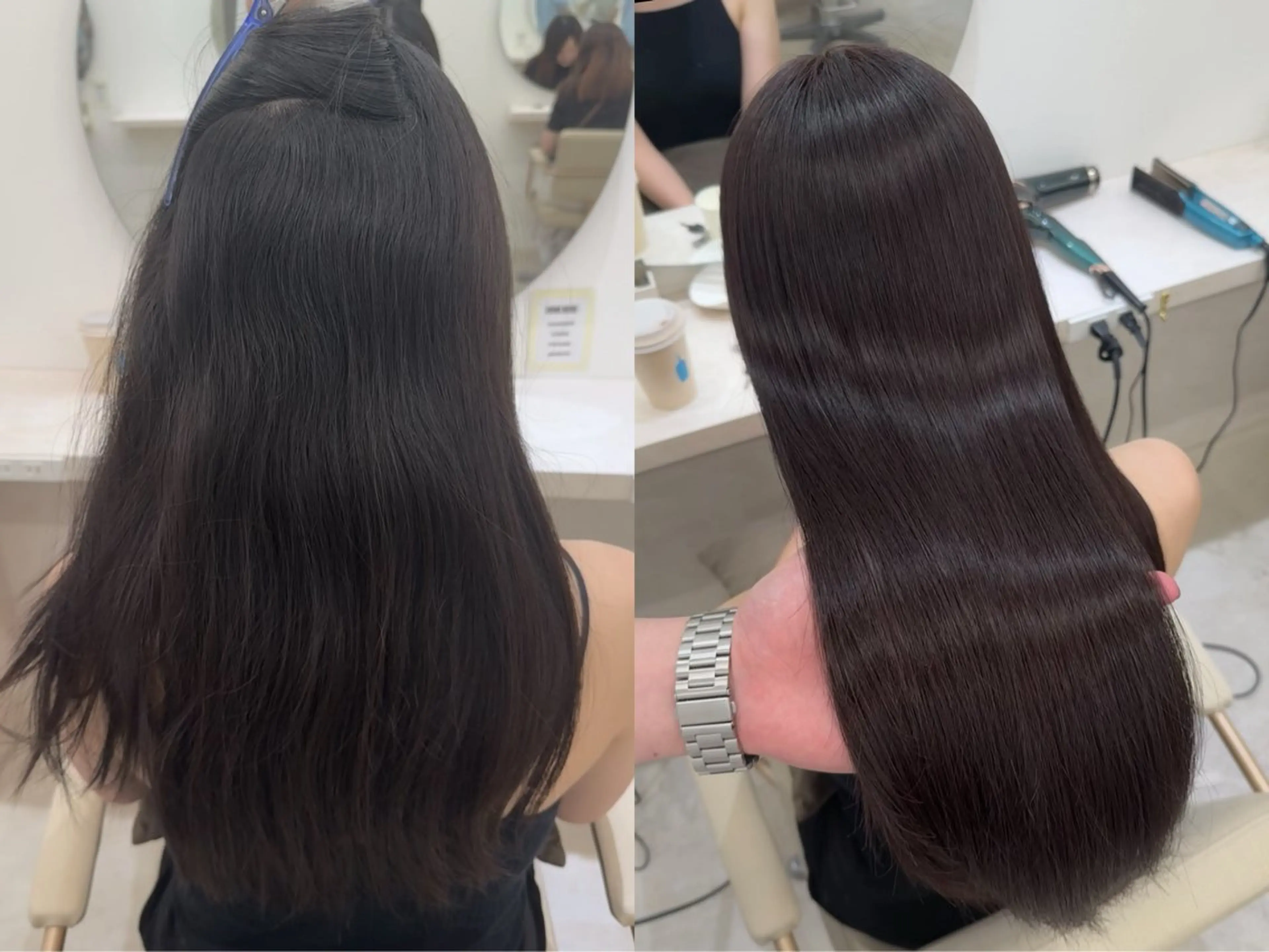 ロング カット ヘアカラー 縮毛矯正 トリートメント 髪質改善×縮毛矯正 Core 片山健太のヘアスタイル