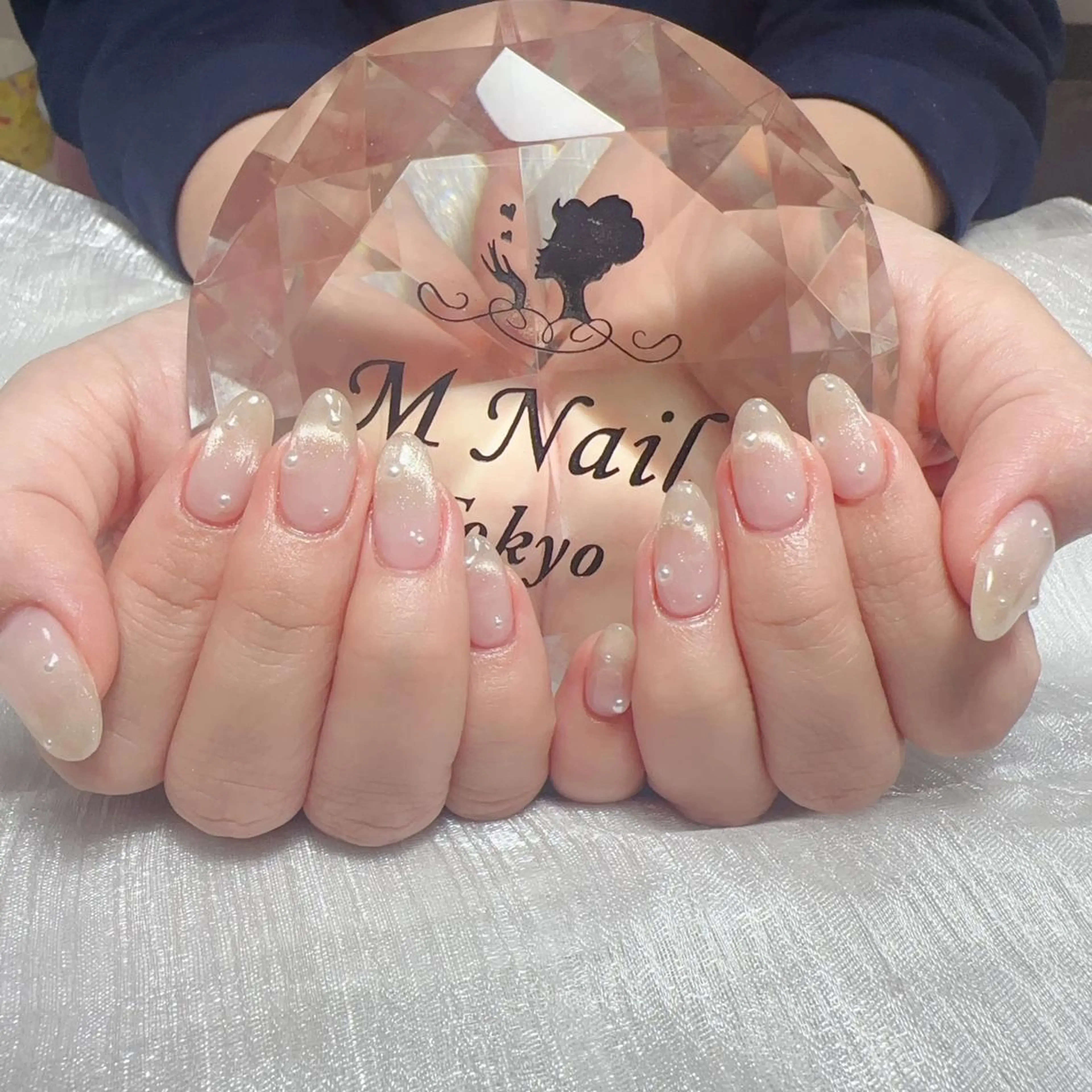 ネイル ハンドネイル M✨ワンホン風ネイル パラジェル取扱🦋リのネイルデザイン