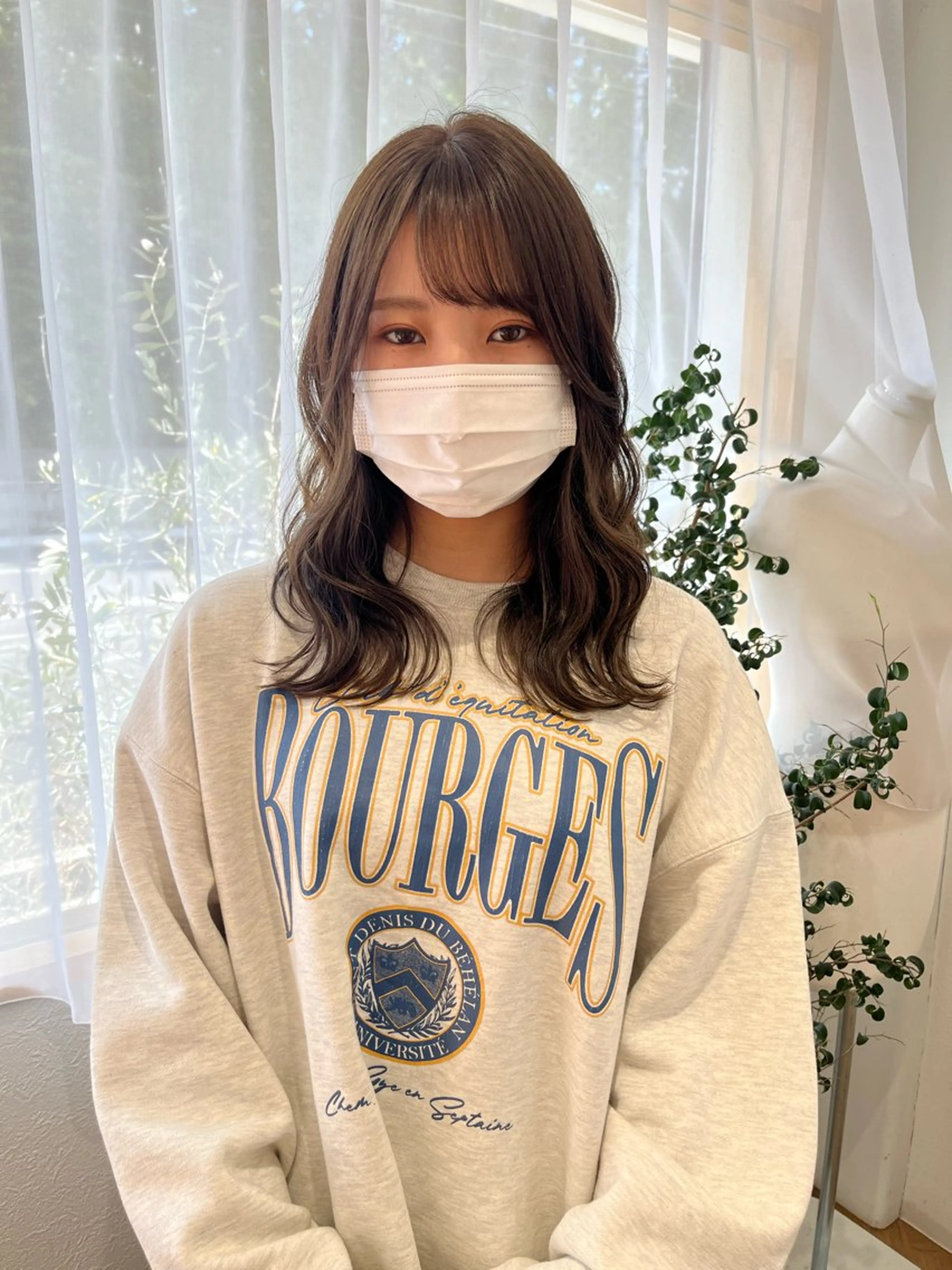 セミロング カラー ヘアアレンジ カット ヘアカラー merc. 🩵妹尾杏菜のヘアスタイル