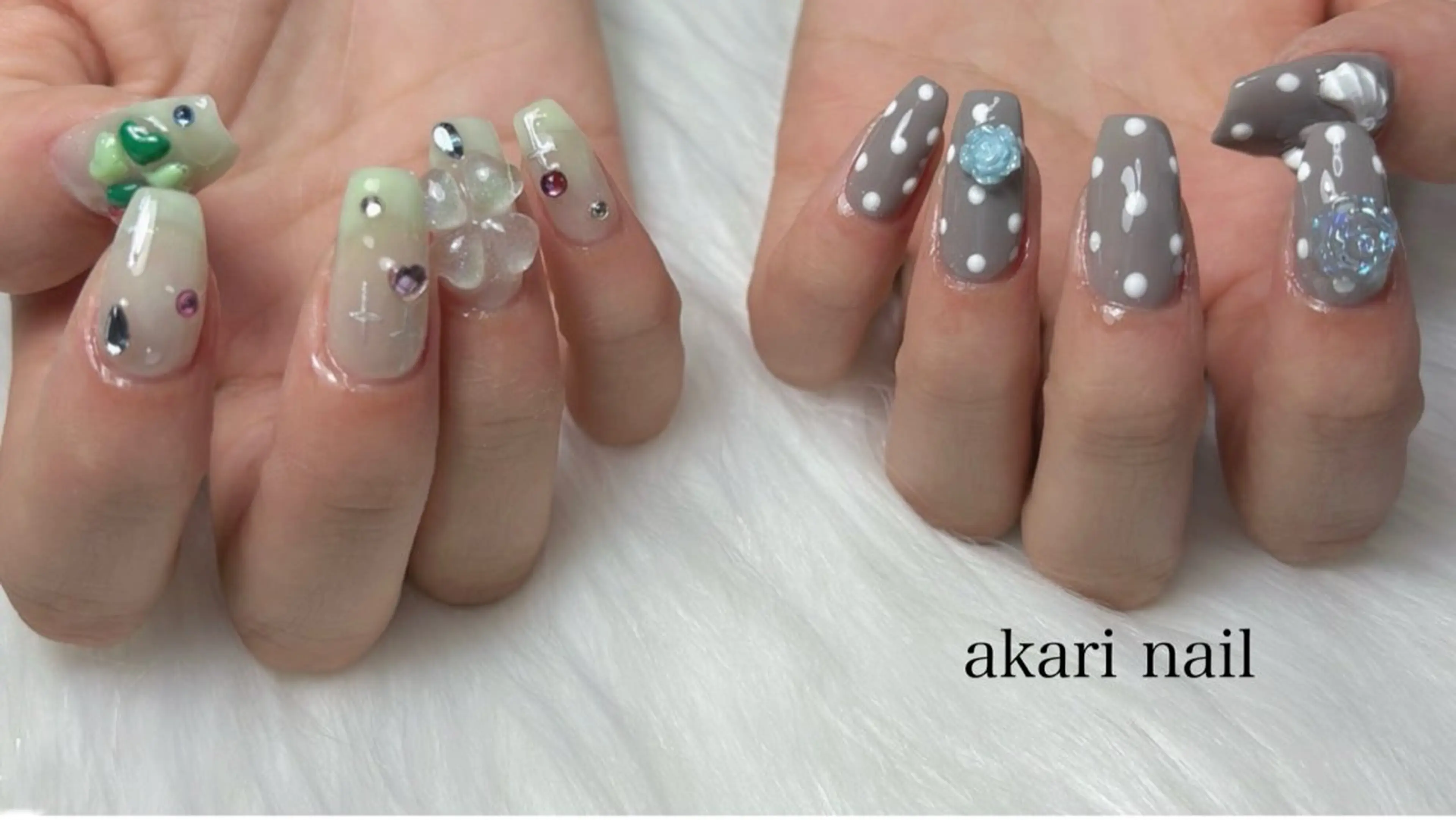 ネイル ハンドネイル フットネイル AKARI nail💅のネイルデザイン