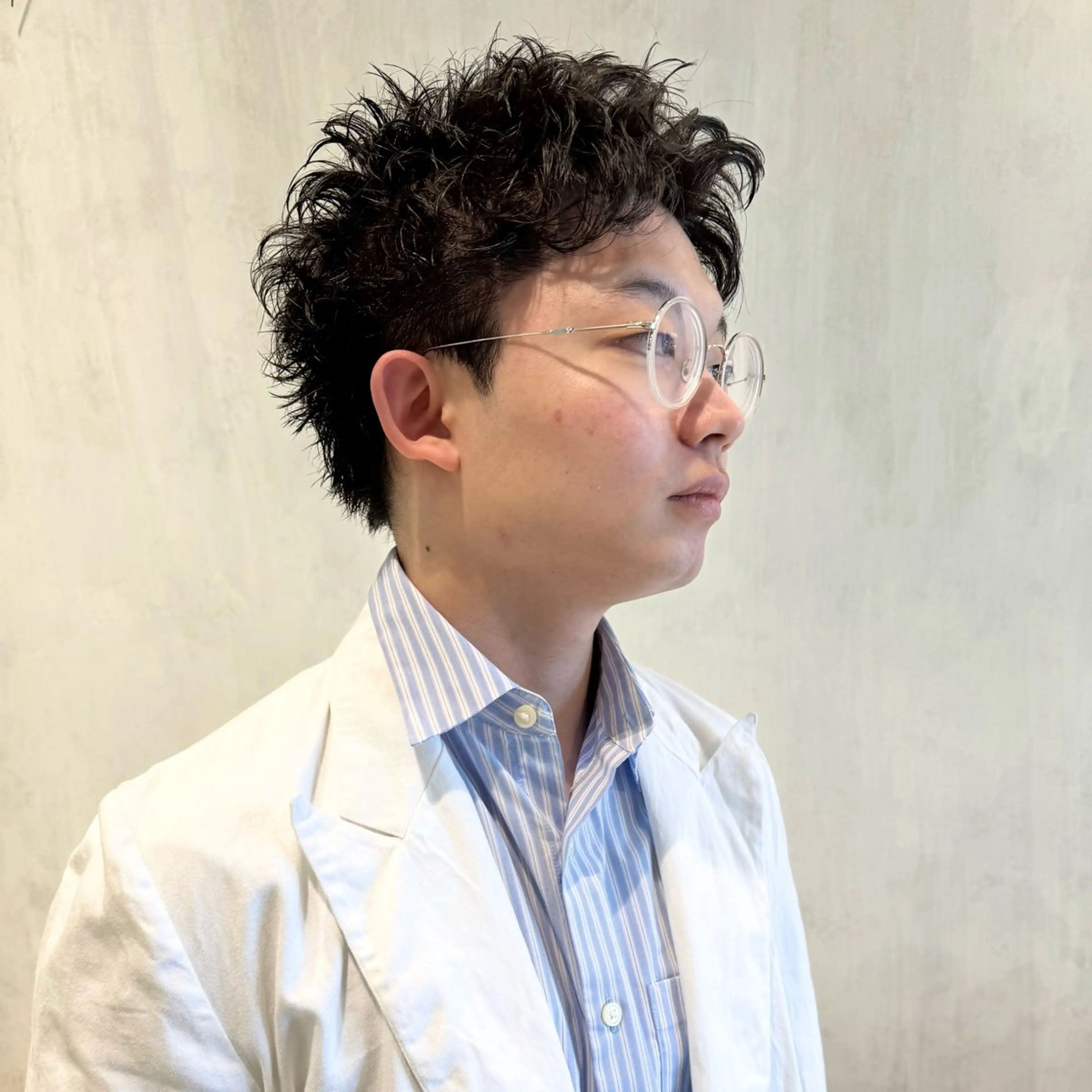 パーマ メンズ アップバング メンズパーマ スパイキーショート カット パーマ メンズパーマ/メンズ カット/古川晴輝のヘアスタイル