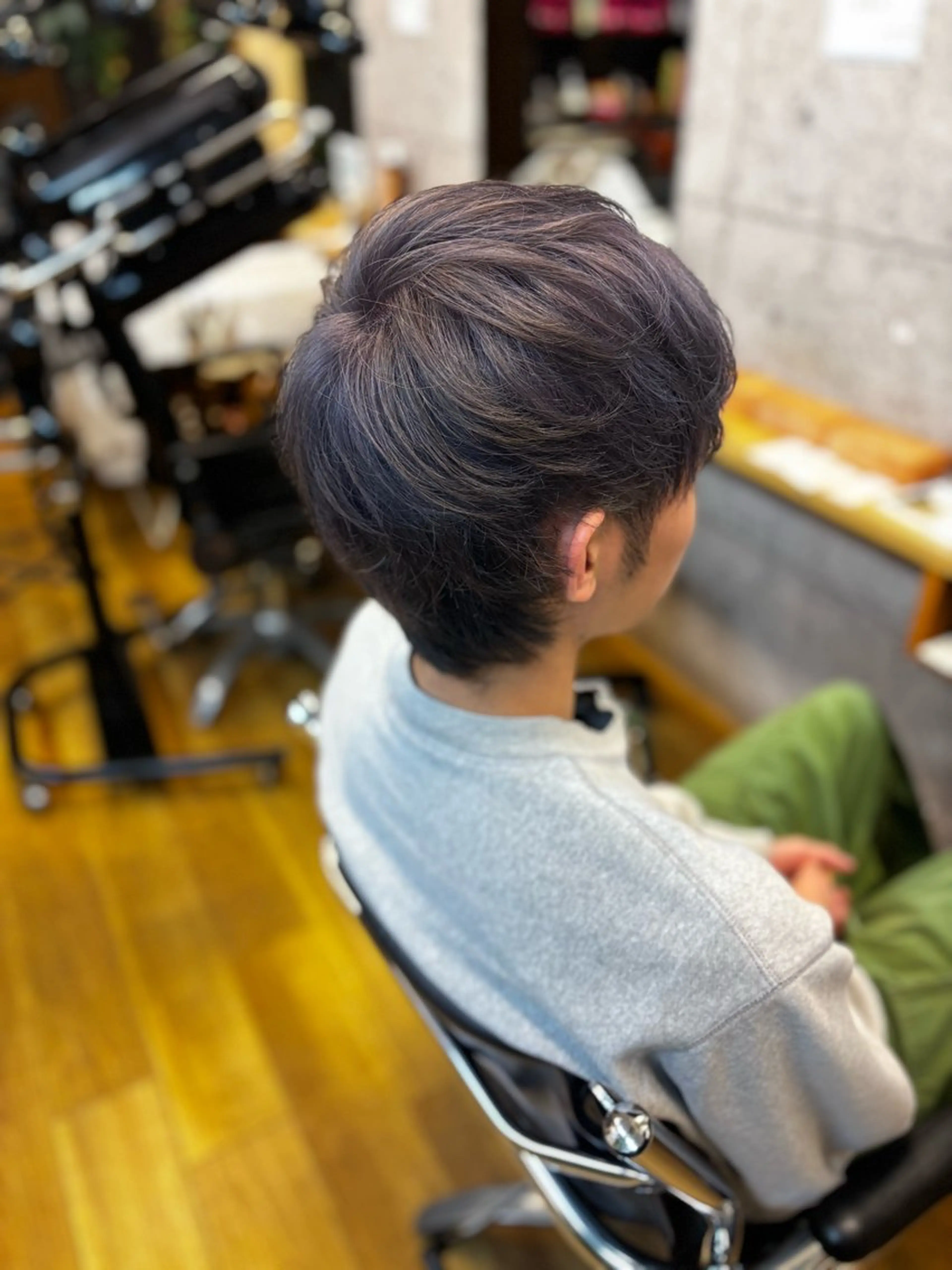 ショート カラー メンズ 中山 正洋のヘアスタイル