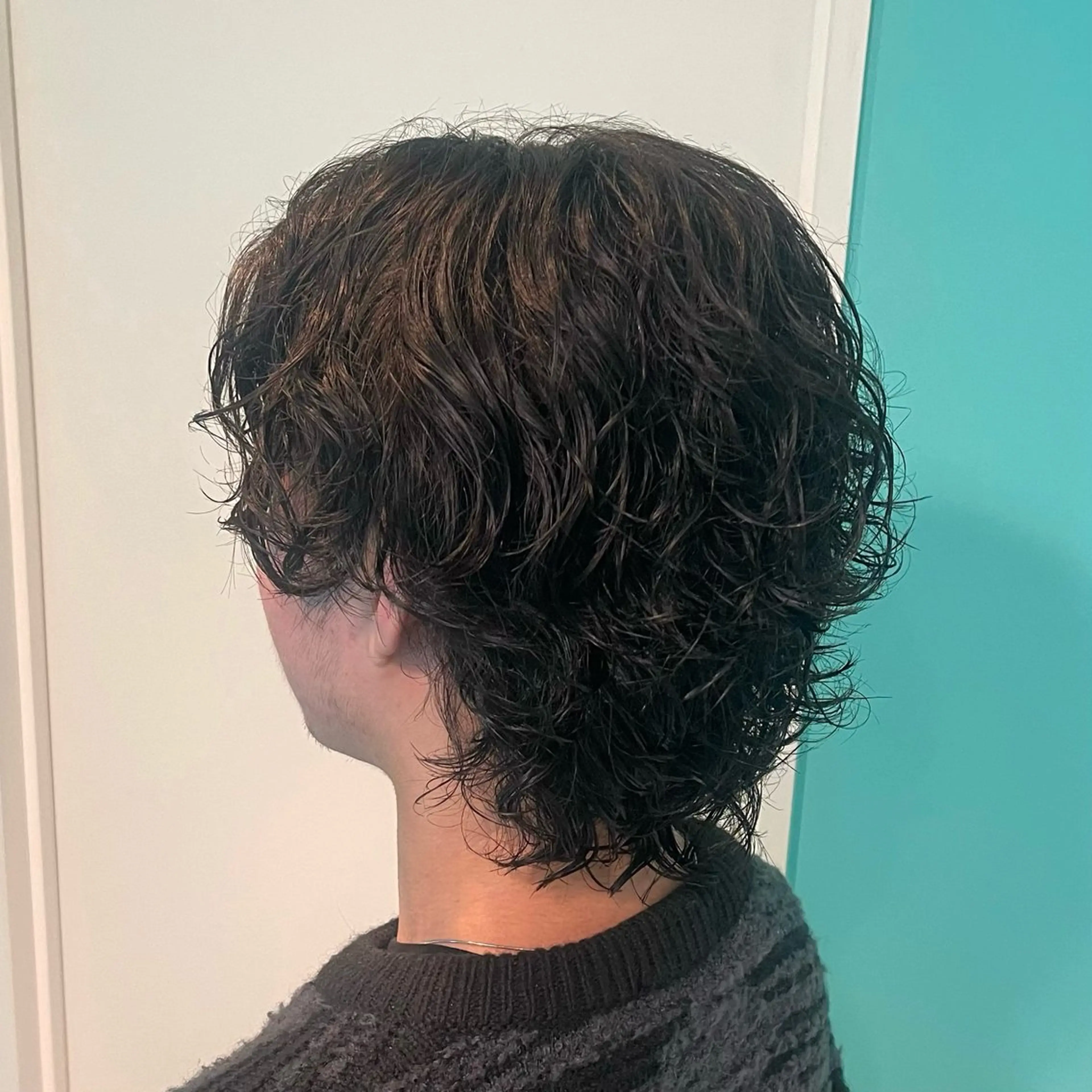 パーマ メンズ カット パーマ mana/メンズ/ ヘアセット/ブリーチのヘアスタイル