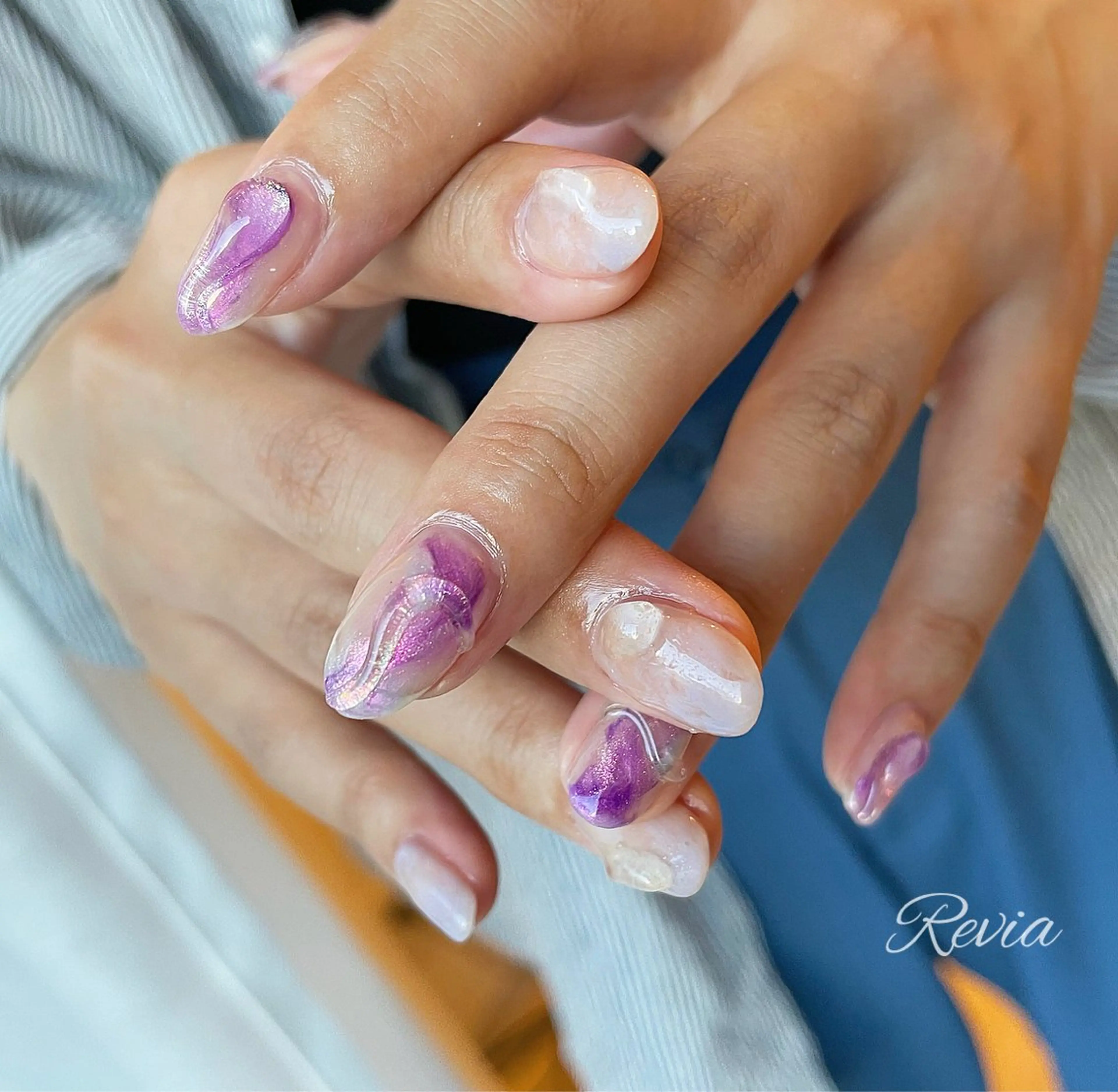 ネイル ハンドネイル revia所属・ERI Nailistのネイルデザイン