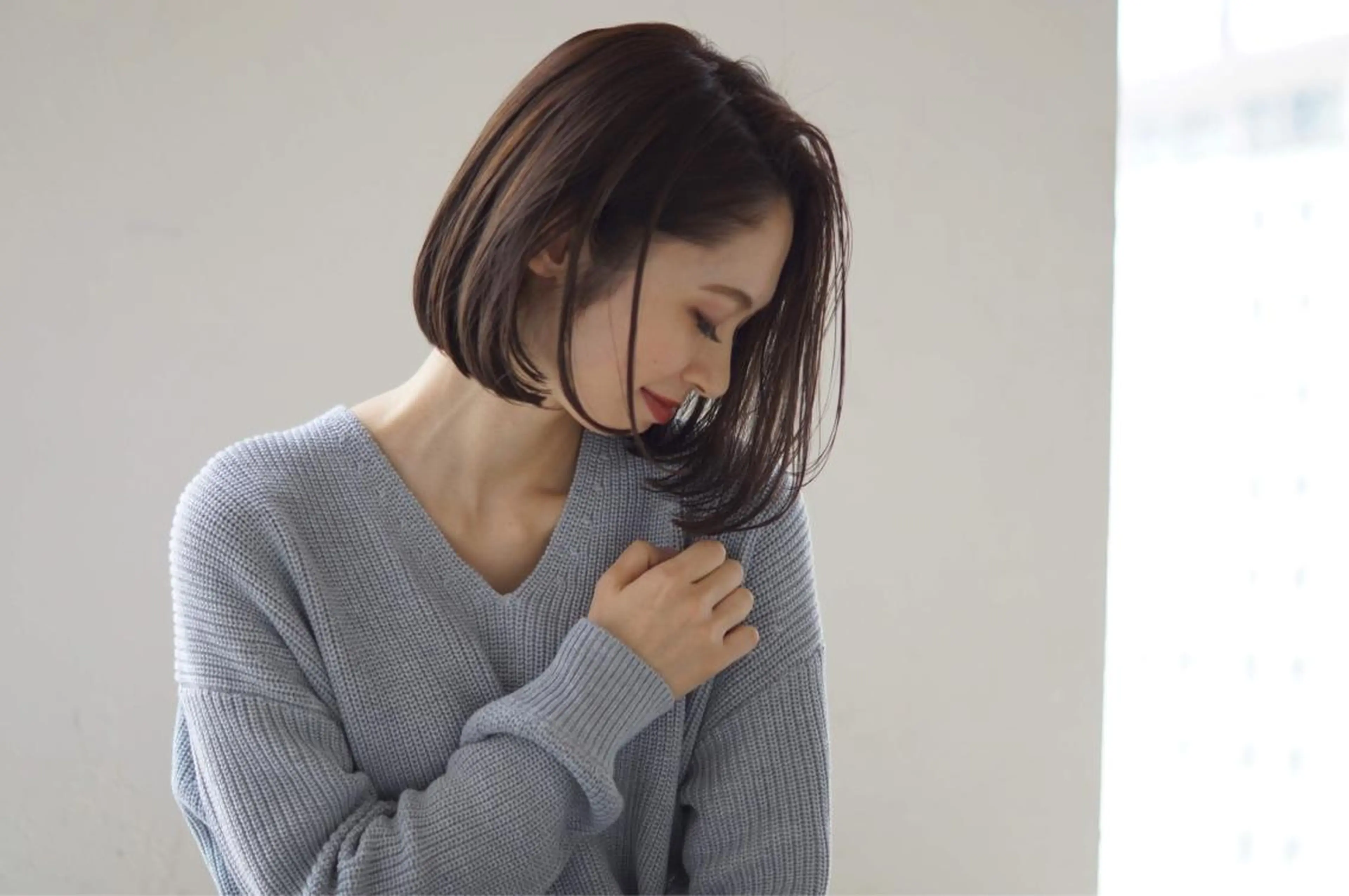 ショート アッシュ 外国人風カラー ハイライト 髪質改善 韓国風ヘア カット ヘアカラー トリートメント hoNua. 栄/透明感カラーのヘアスタイル