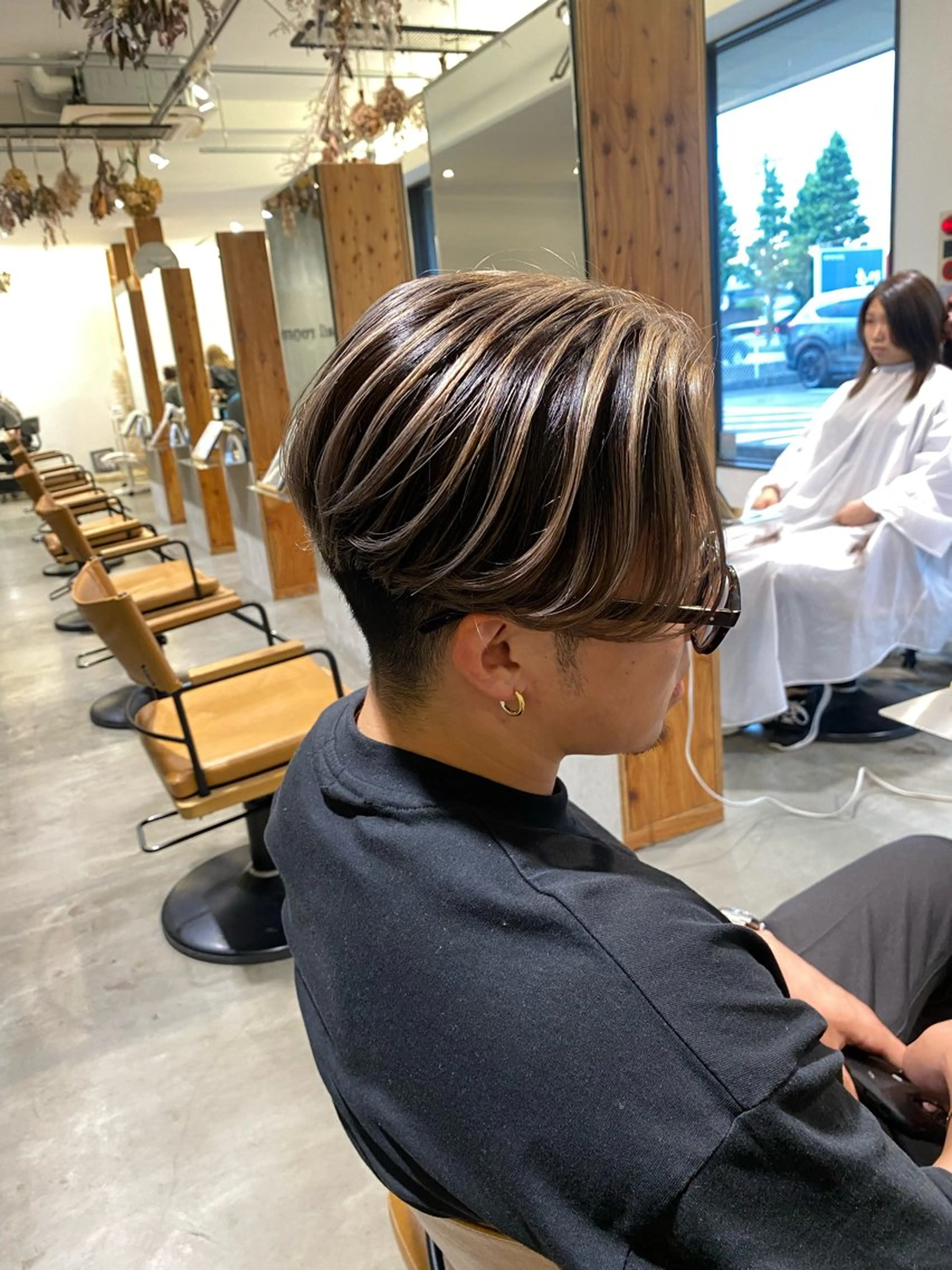 ショート カラー メンズ ヘアカラー 透明感カラー 天羅のヘアスタイル