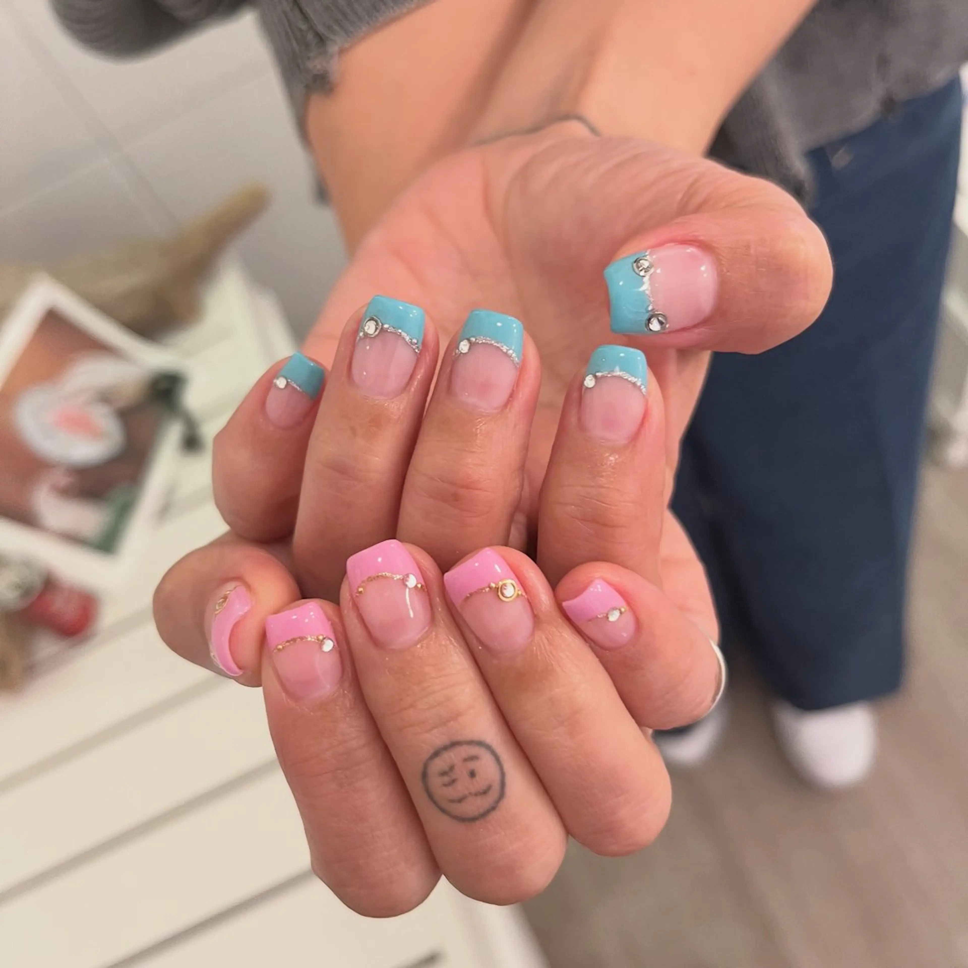 【HAND】ｵﾌ込 フレンチ/カラグラ ¥4660‪🤎の写真