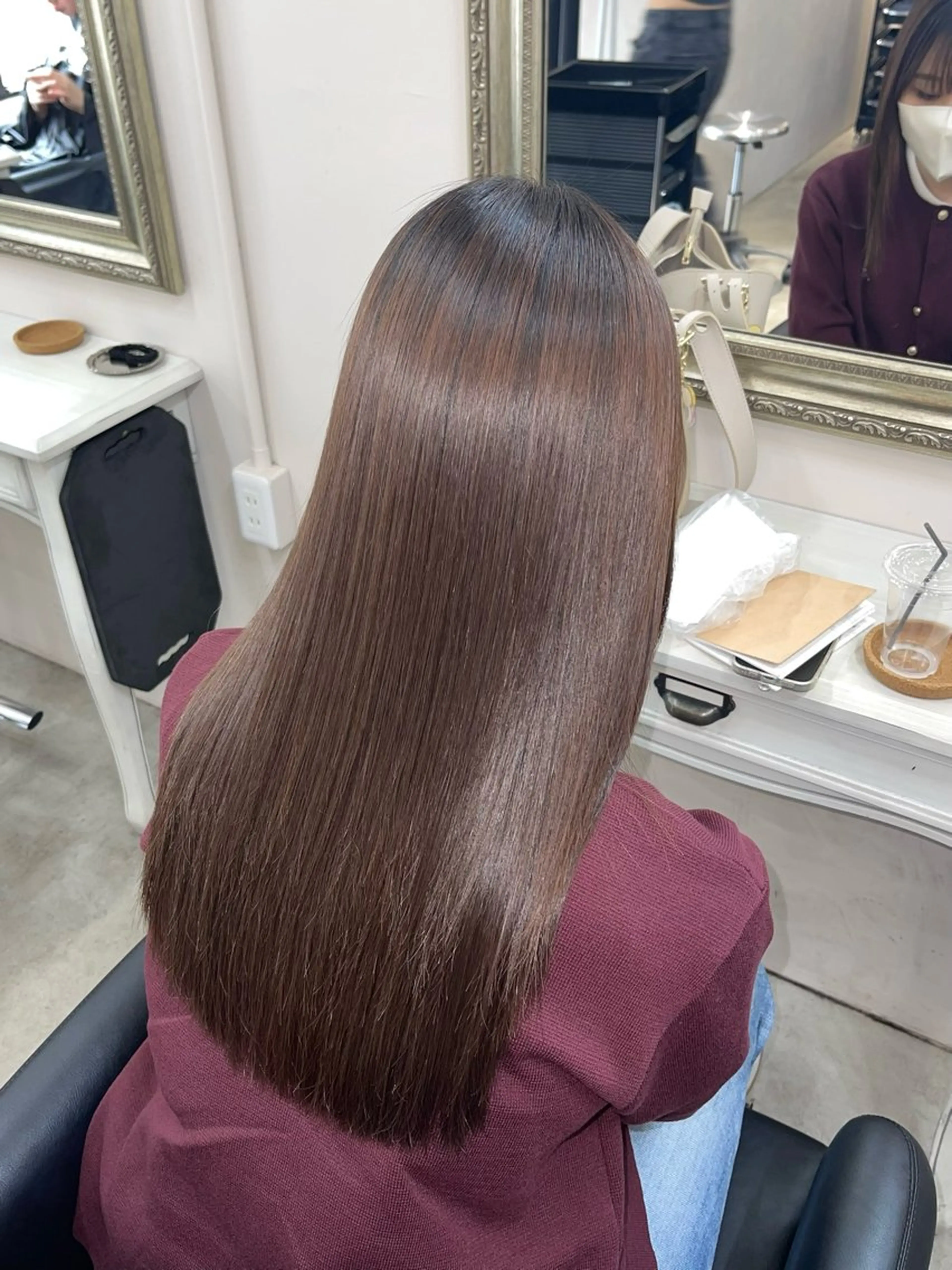 ロング 髪質改善 カット 縮毛矯正 堀江/韓国風🇰🇷 /艶髪/NENE🫧のヘアスタイル