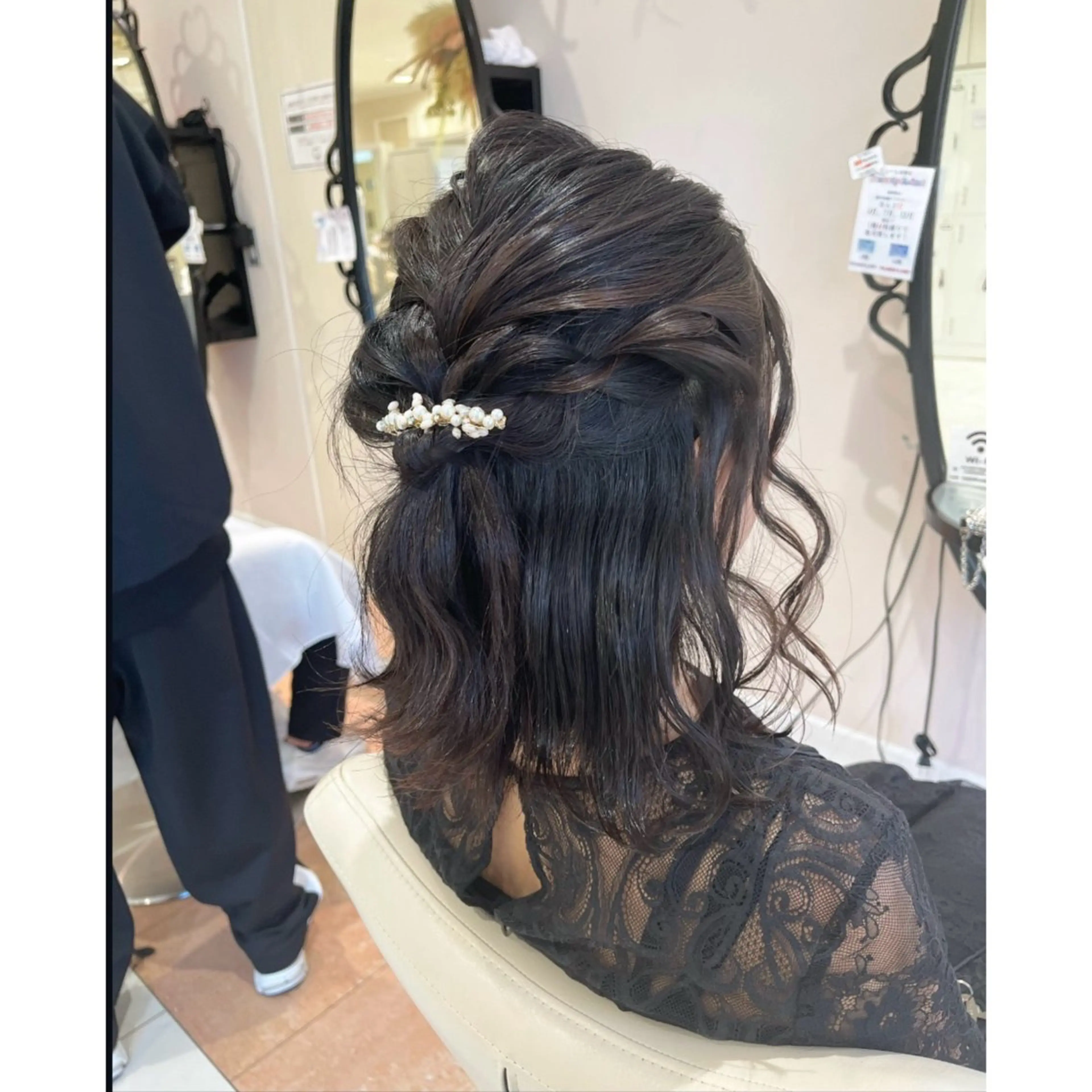 ミディアム ヘアアレンジ ヘアセット 韓国ヘア 🎀中川綾乃🎀のヘアスタイル