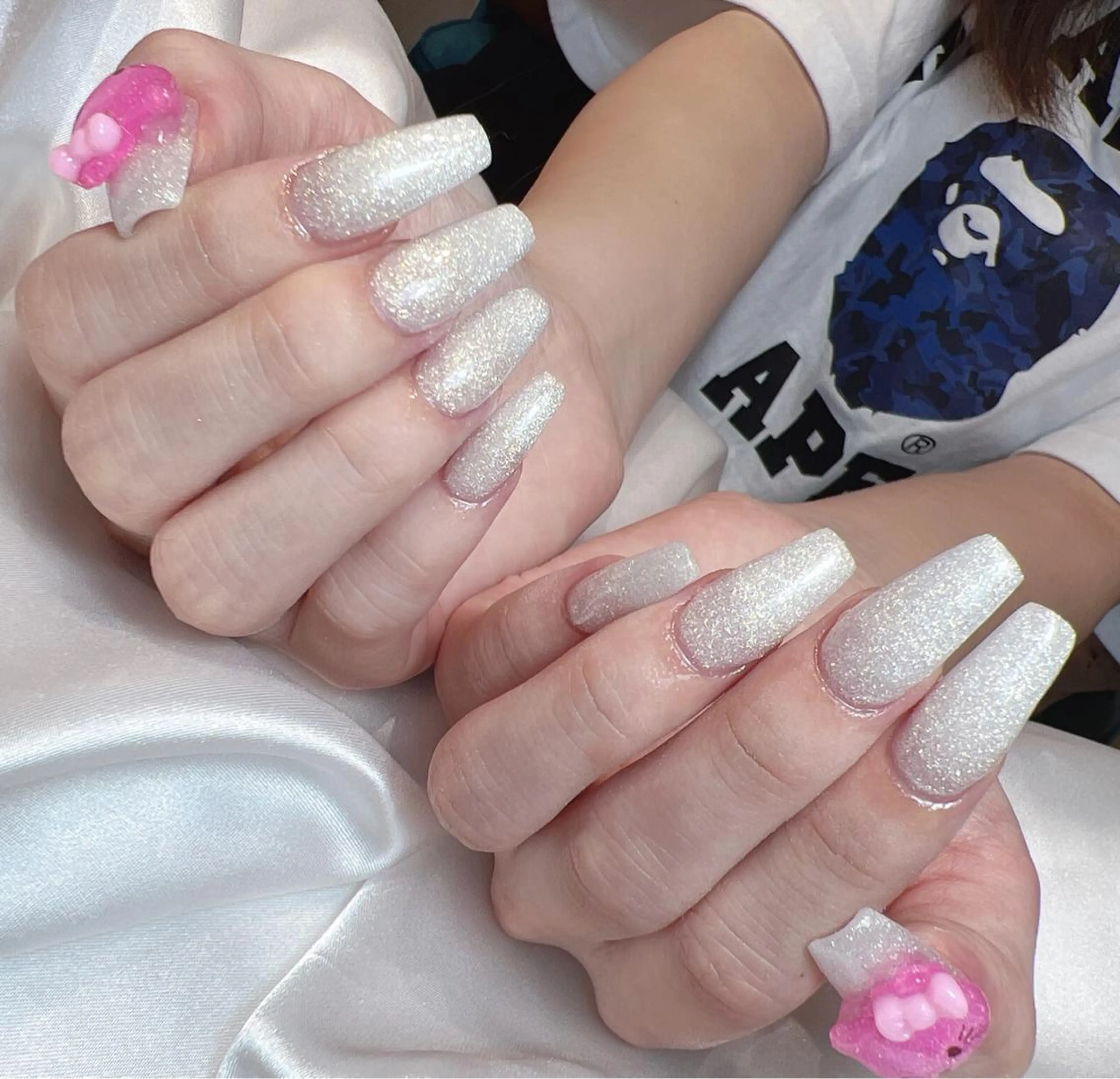 ネイル ラメ(グリッター) ワンカラーネイル スカルプネイル シンプルネイル bijou nails所属・bijou nails　蓮のネイルデザイン
