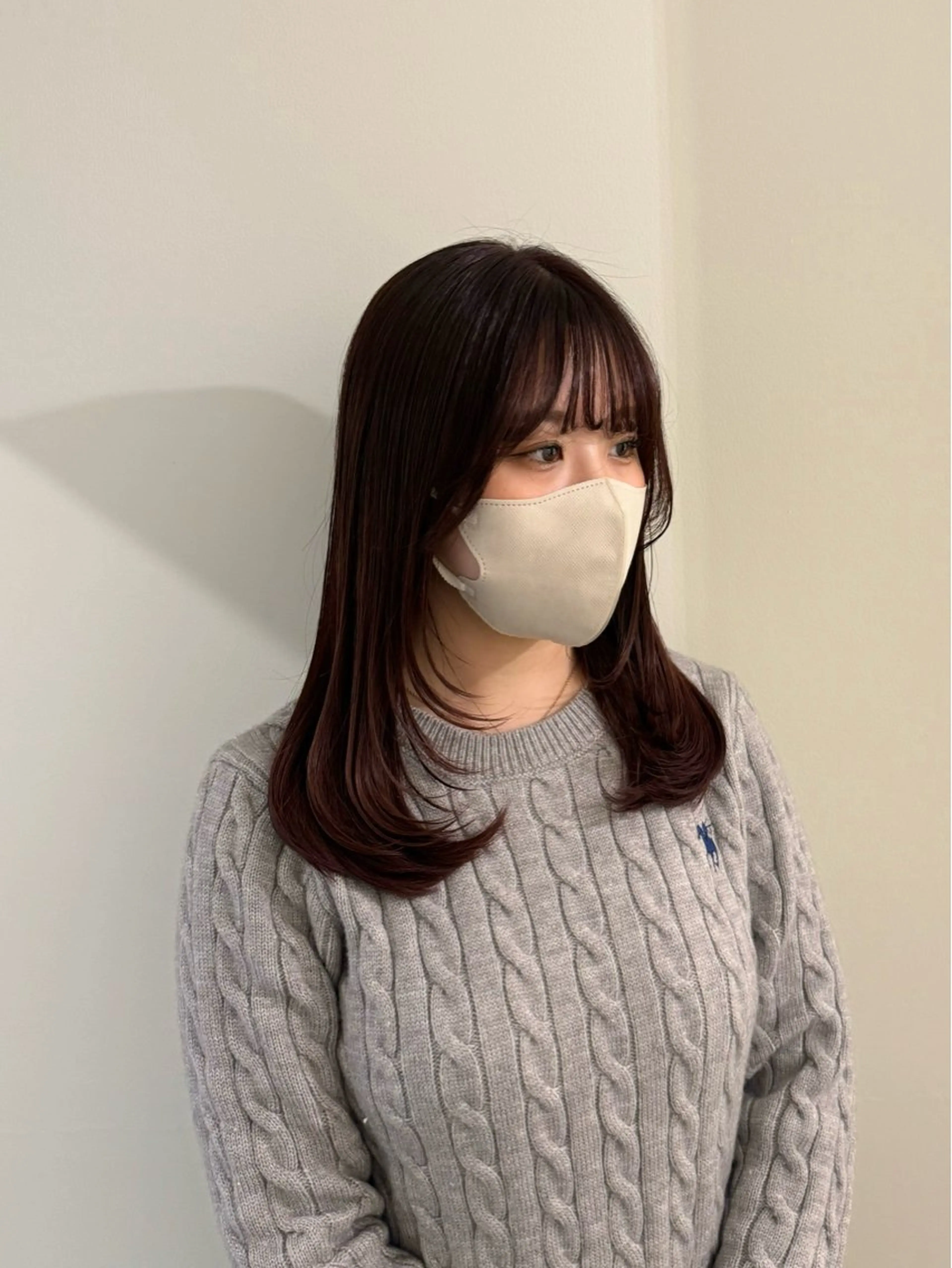 ロング カラー 内沼 恵留菜のヘアスタイル