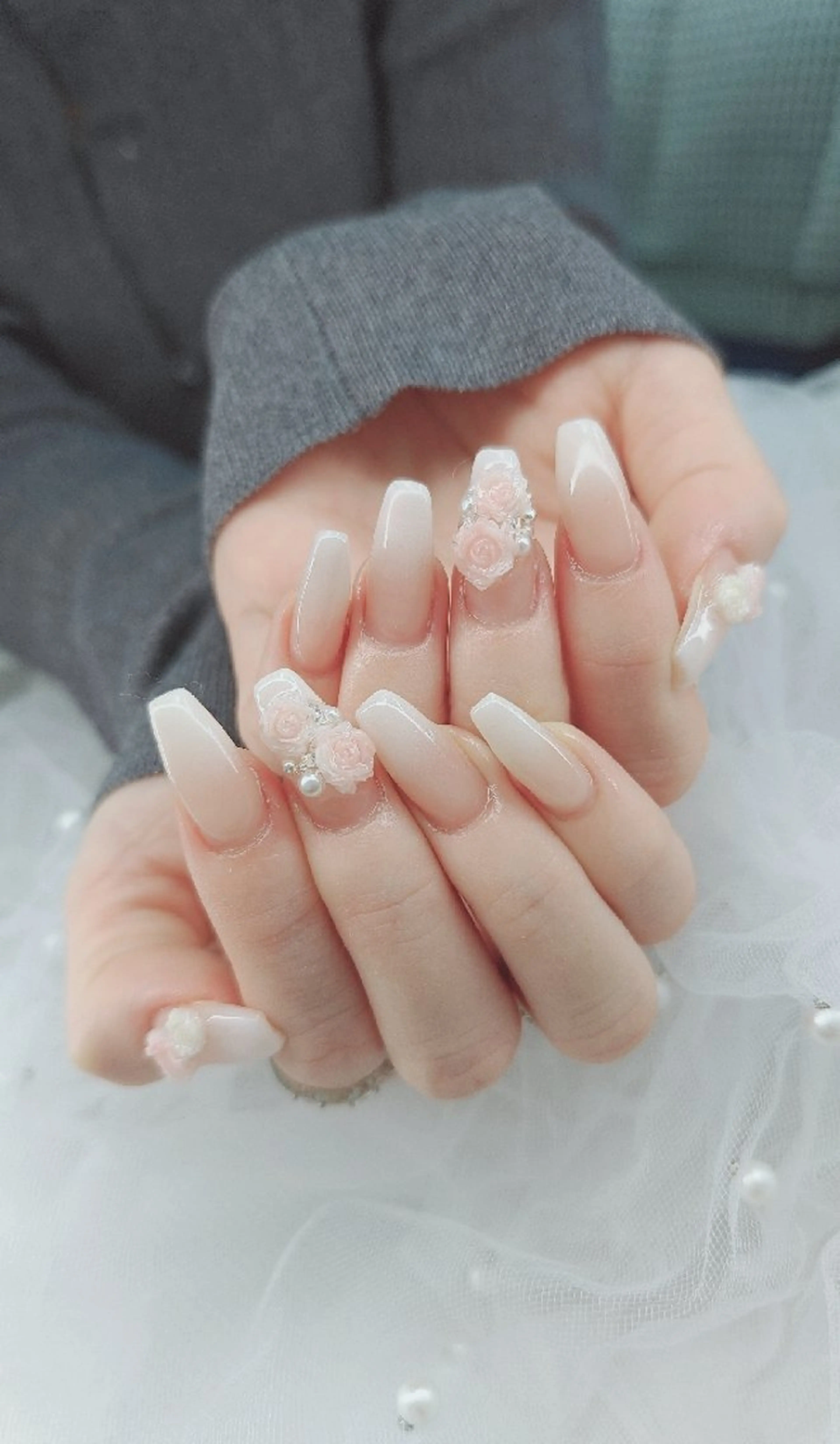 ネイル べっ甲ネイル チークネイル フレンチネイル 韓国ネイル ニュアンスネイル ハンドネイル ♡Sherry  Nail♡のネイルデザイン