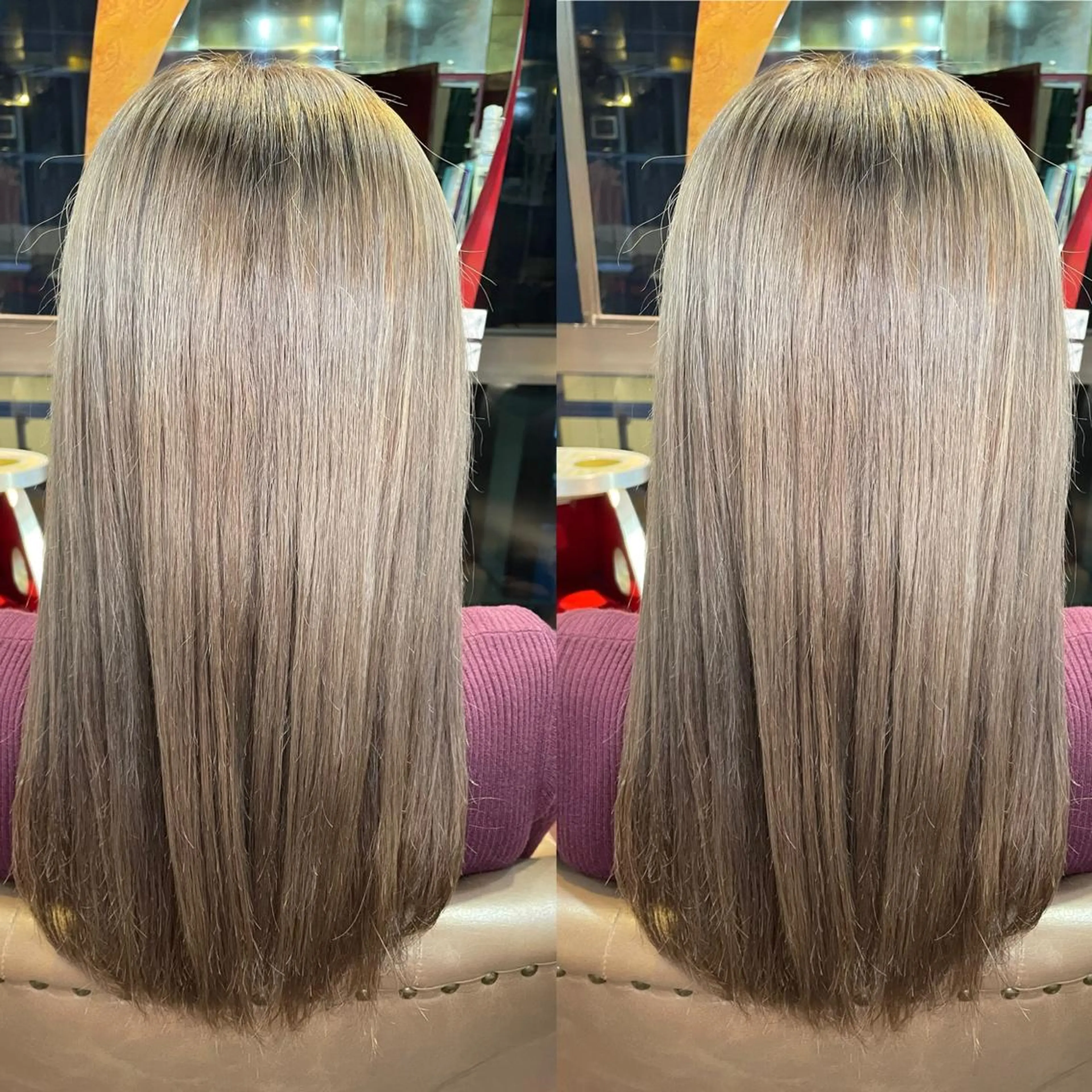 セミロング カラー ブリーチ ケアブリーチ 👑派手髪/カット 👑ANRYのヘアスタイル