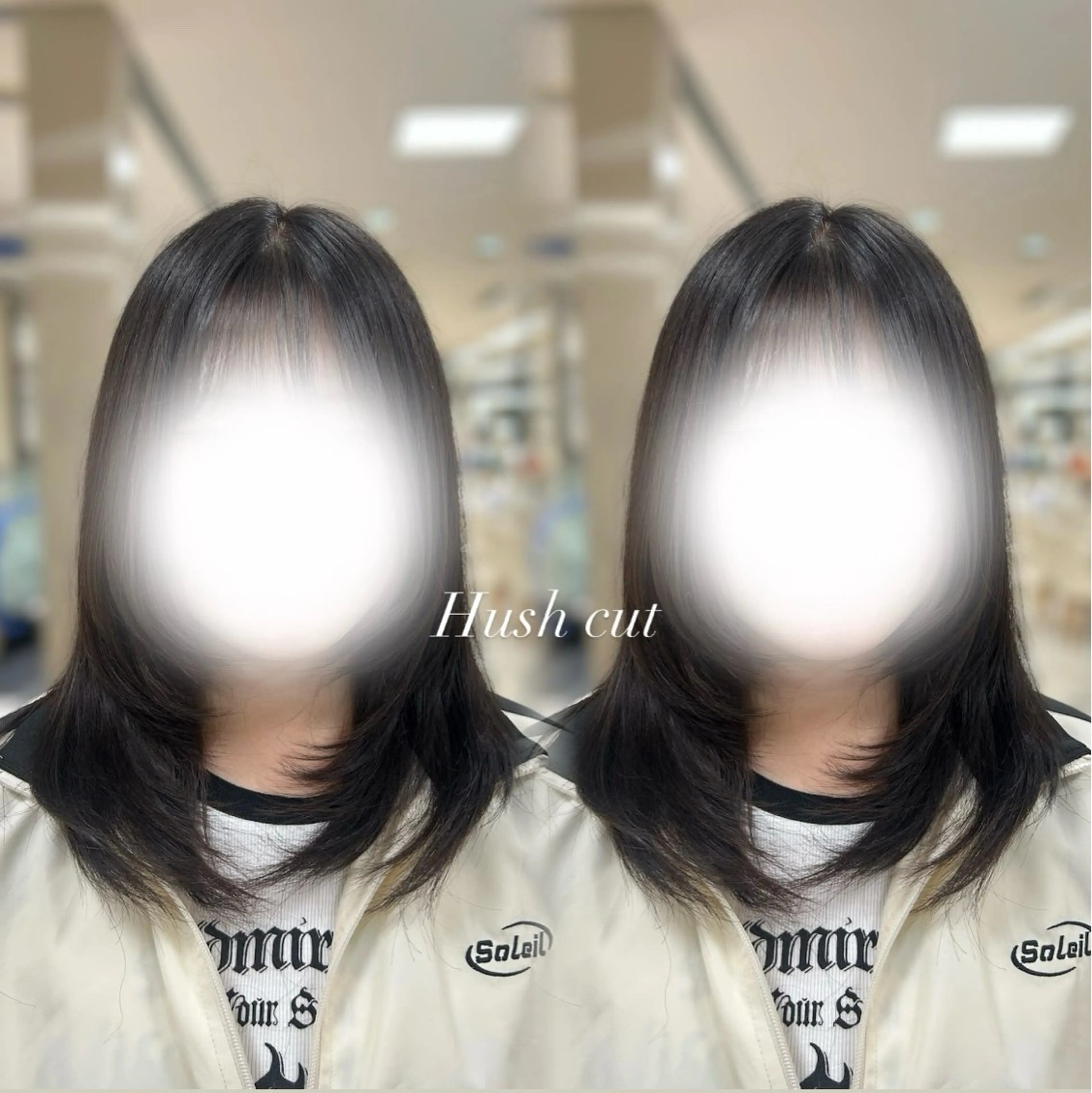 ミディアム カット トリートメント ヘアセット ベージュ／スパ／ レイヤー／ゆいなのヘアスタイル