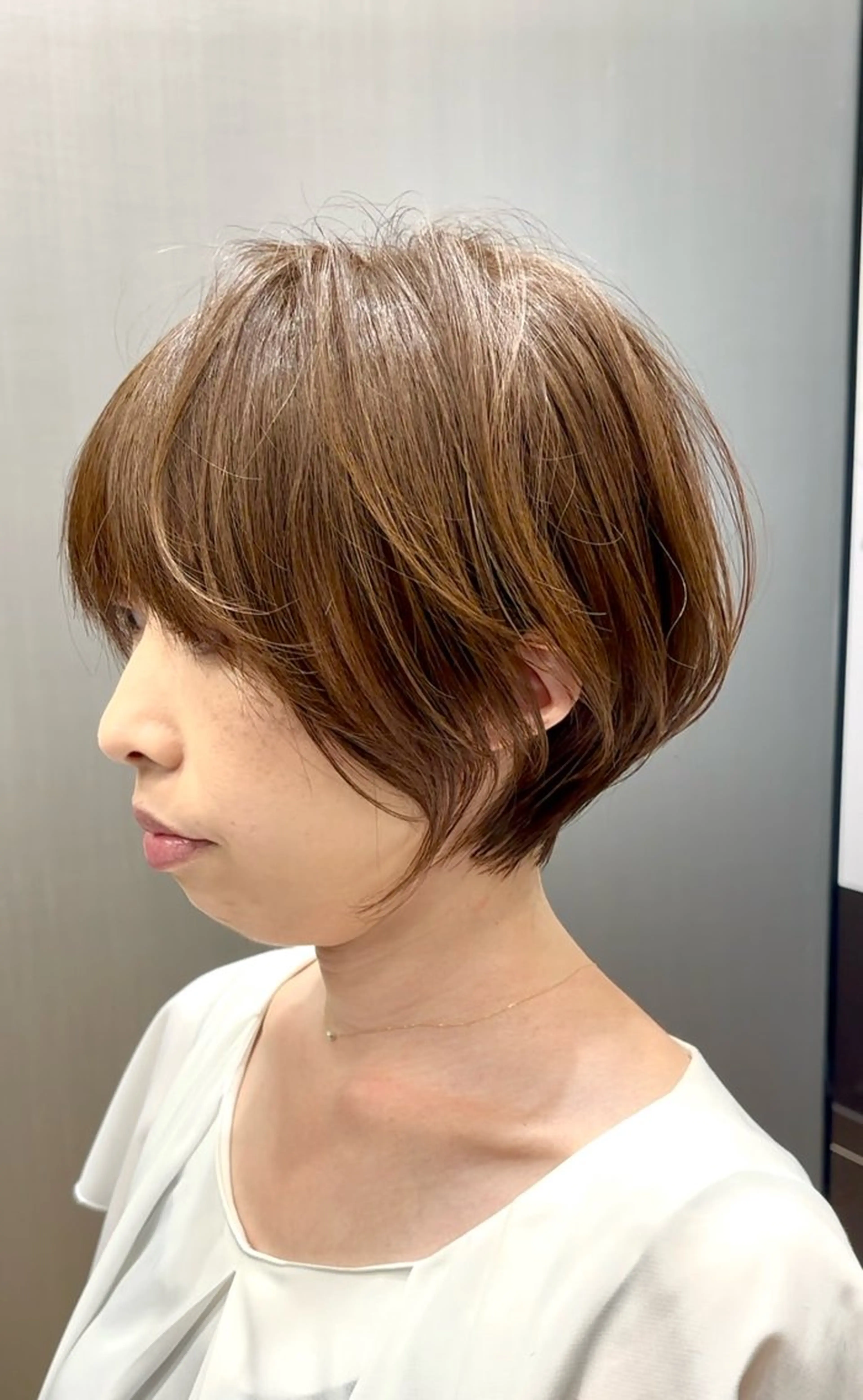 ショート ショートボブ ハンサムショート 丸みショート ボブ くびれヘア HARUKI  MINATO Japan広島紙屋町店所属・hmj紙屋町店 脊戸智志のヘアスタイル