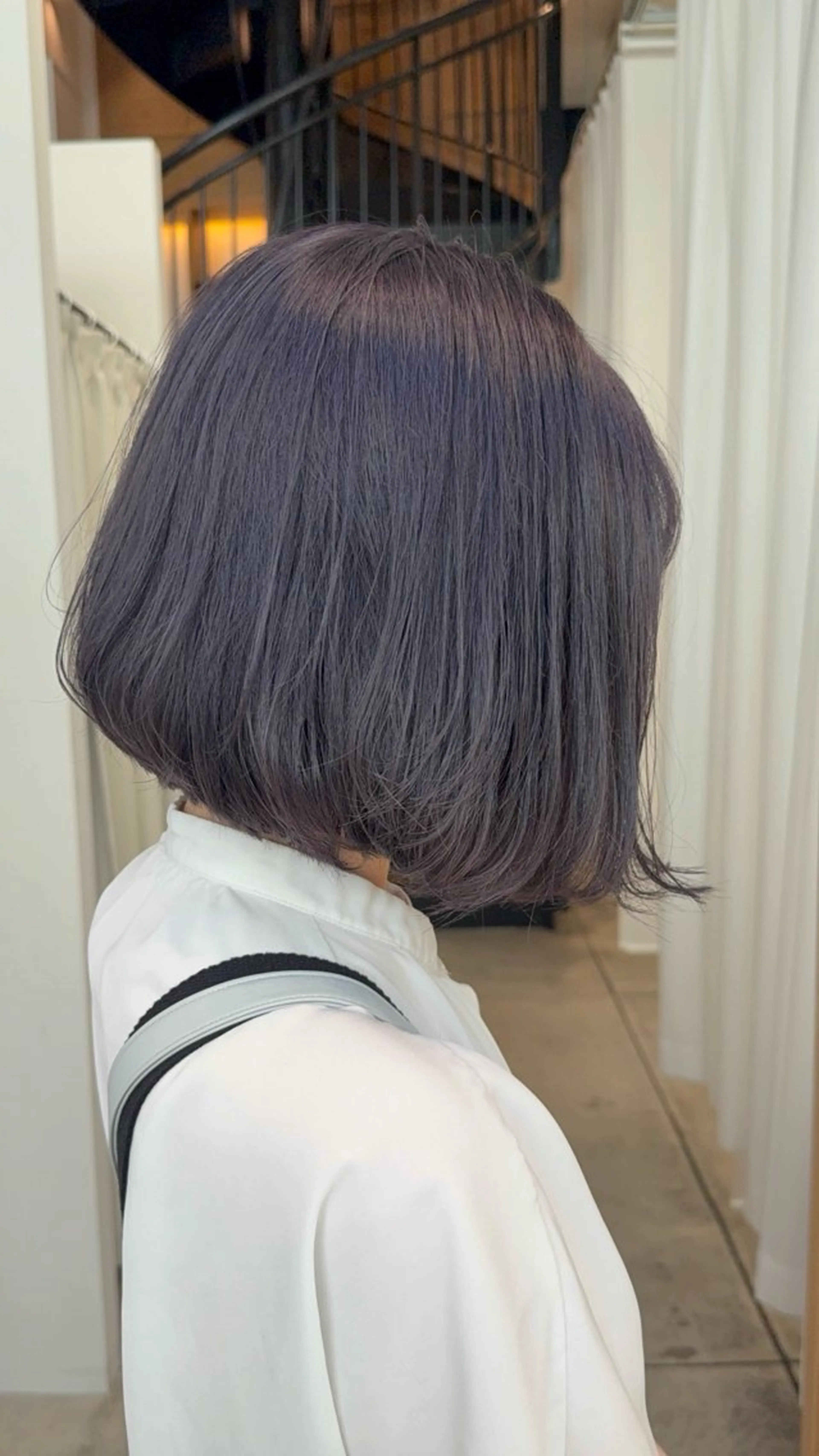 ショート カラー ブリーチ ラベンダーカラー ヘアカラー トリートメント 🦋透明感カラー /ケアブリーチ🦋のヘアスタイル