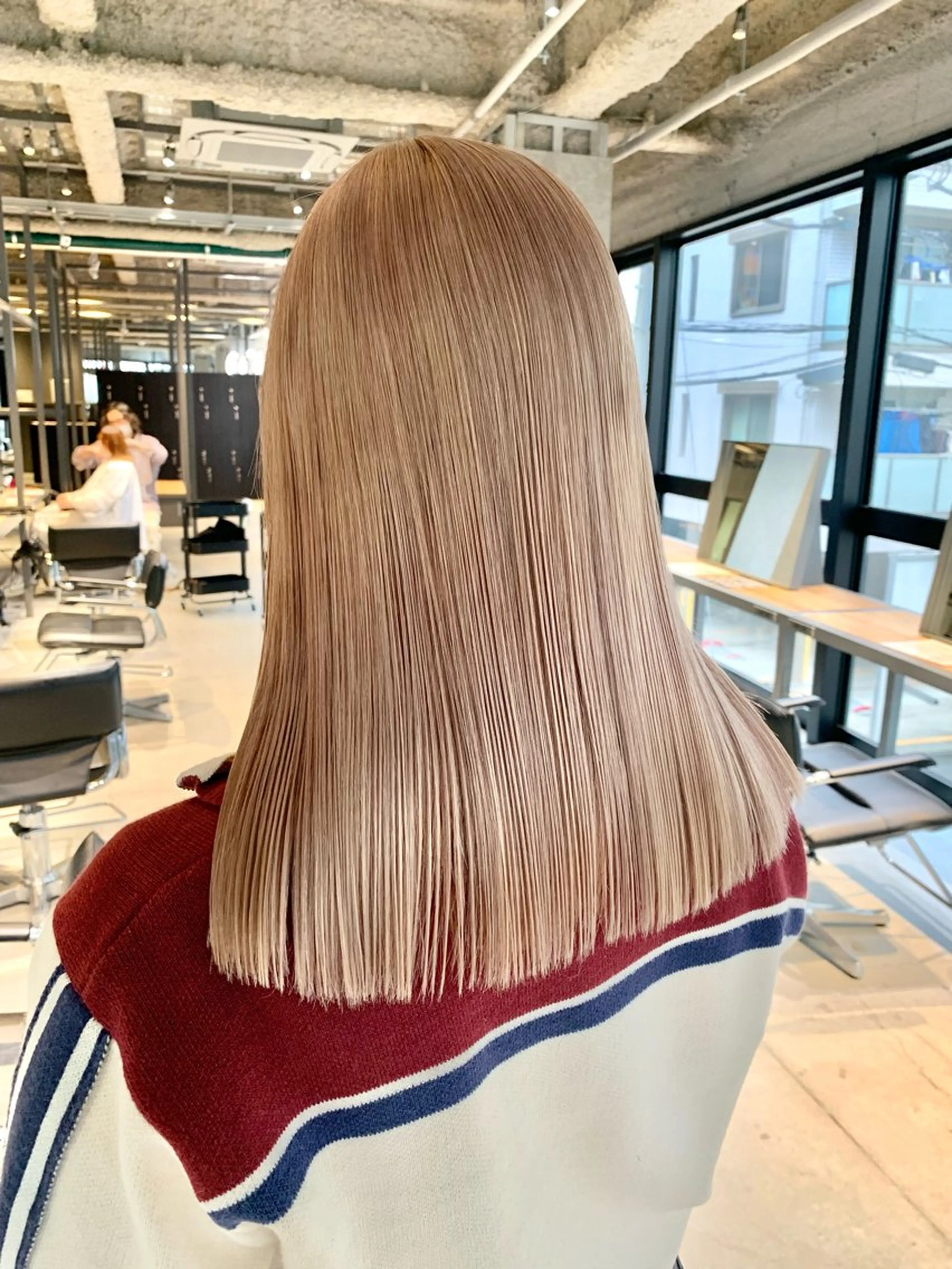 ロング カット ヘアカラー トリートメント 🍎ブリーチモデル 募集/madokaのヘアスタイル