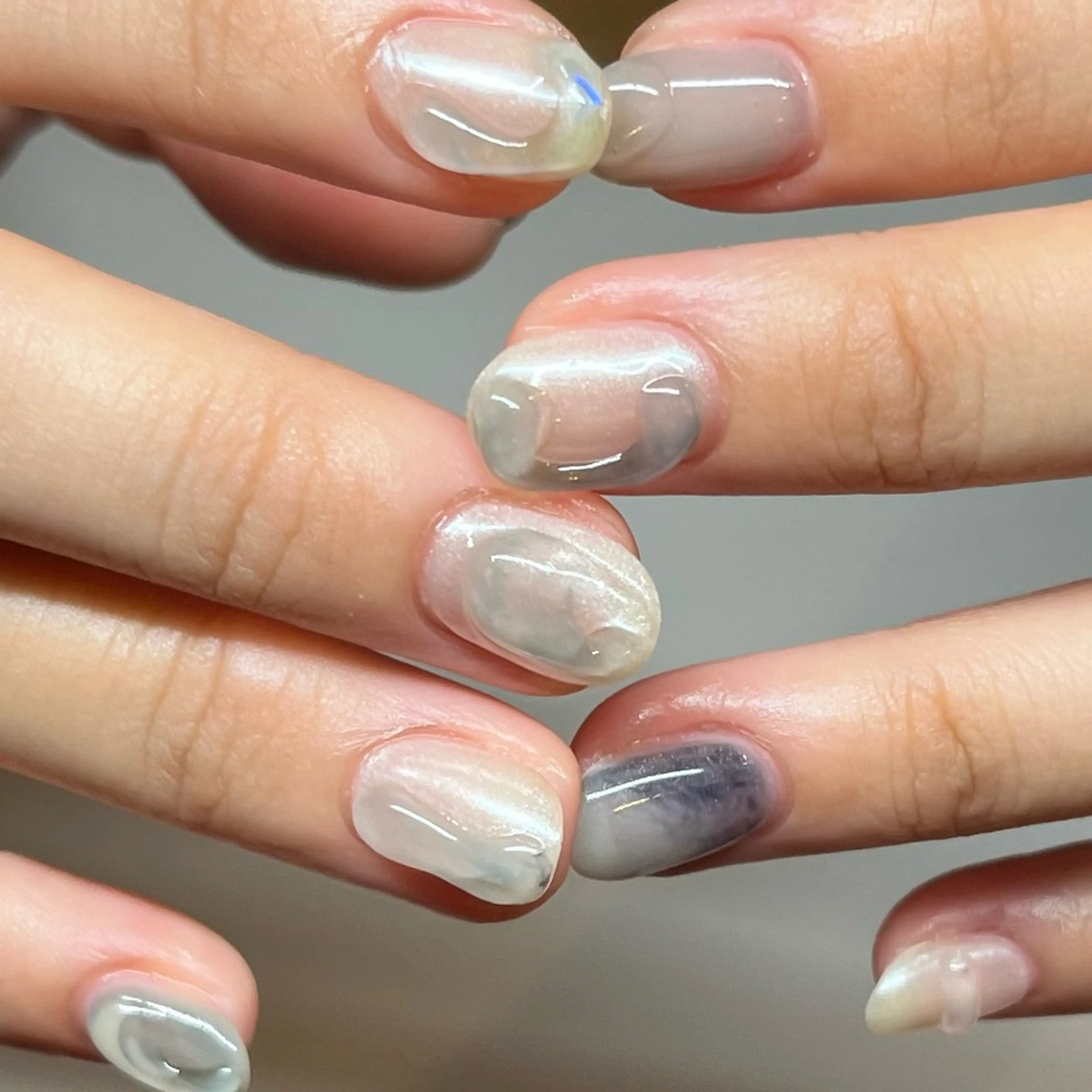 ネイル ブルー ハンドネイル mitsuki / Manonのネイルデザイン