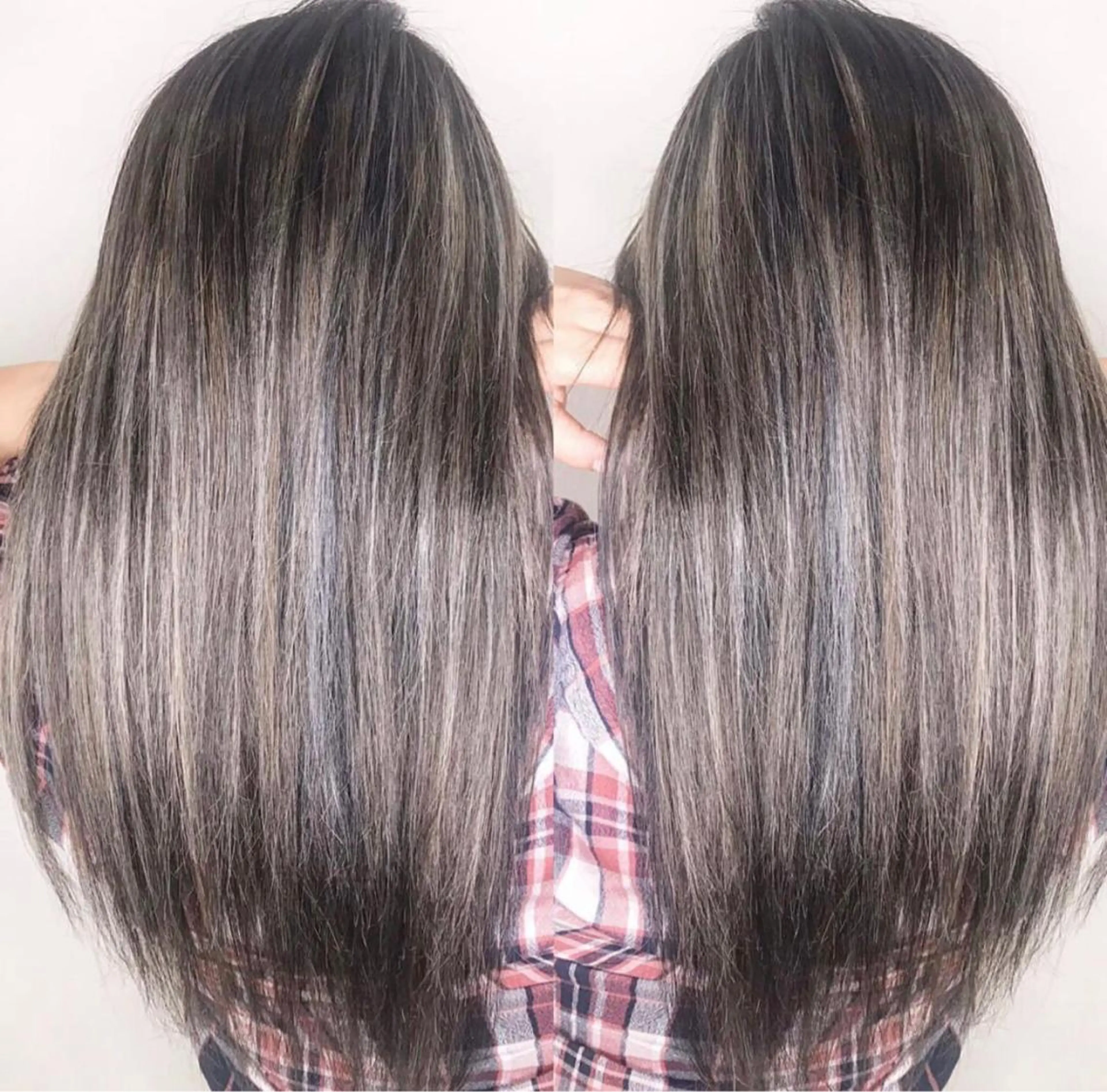 セミロング カラー rollen所属・美魔女 美容師NAOのヘアスタイル