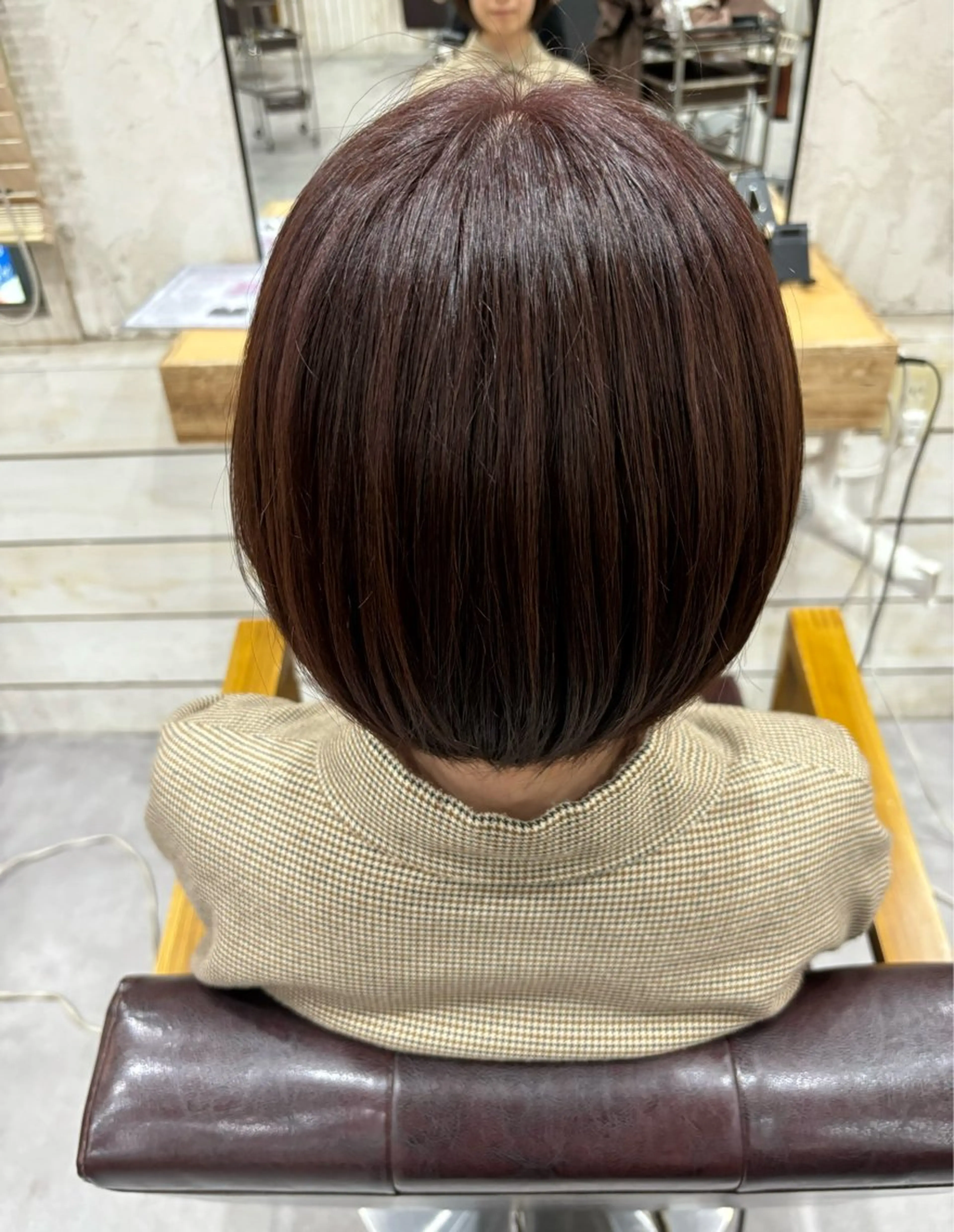 カラー ブリーチ ブラウンカラー ブリーチなしカラー レッドカラー littlelink Mikuのヘアスタイル