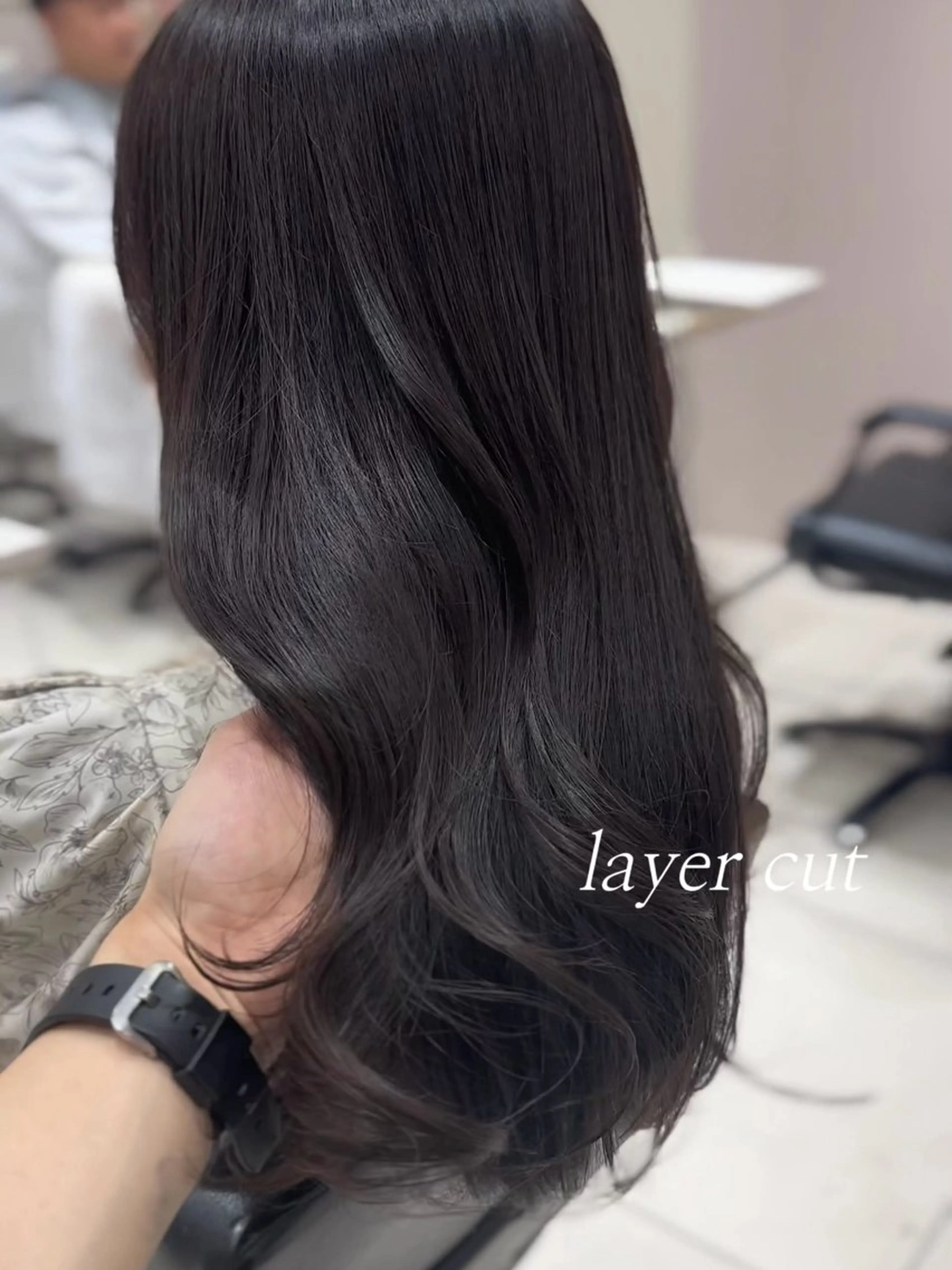ロング カラー グレージュ レイヤーカット カット ヘアカラー トリートメント レイヤー/顔周り /透明感🩶高橋大のヘアスタイル