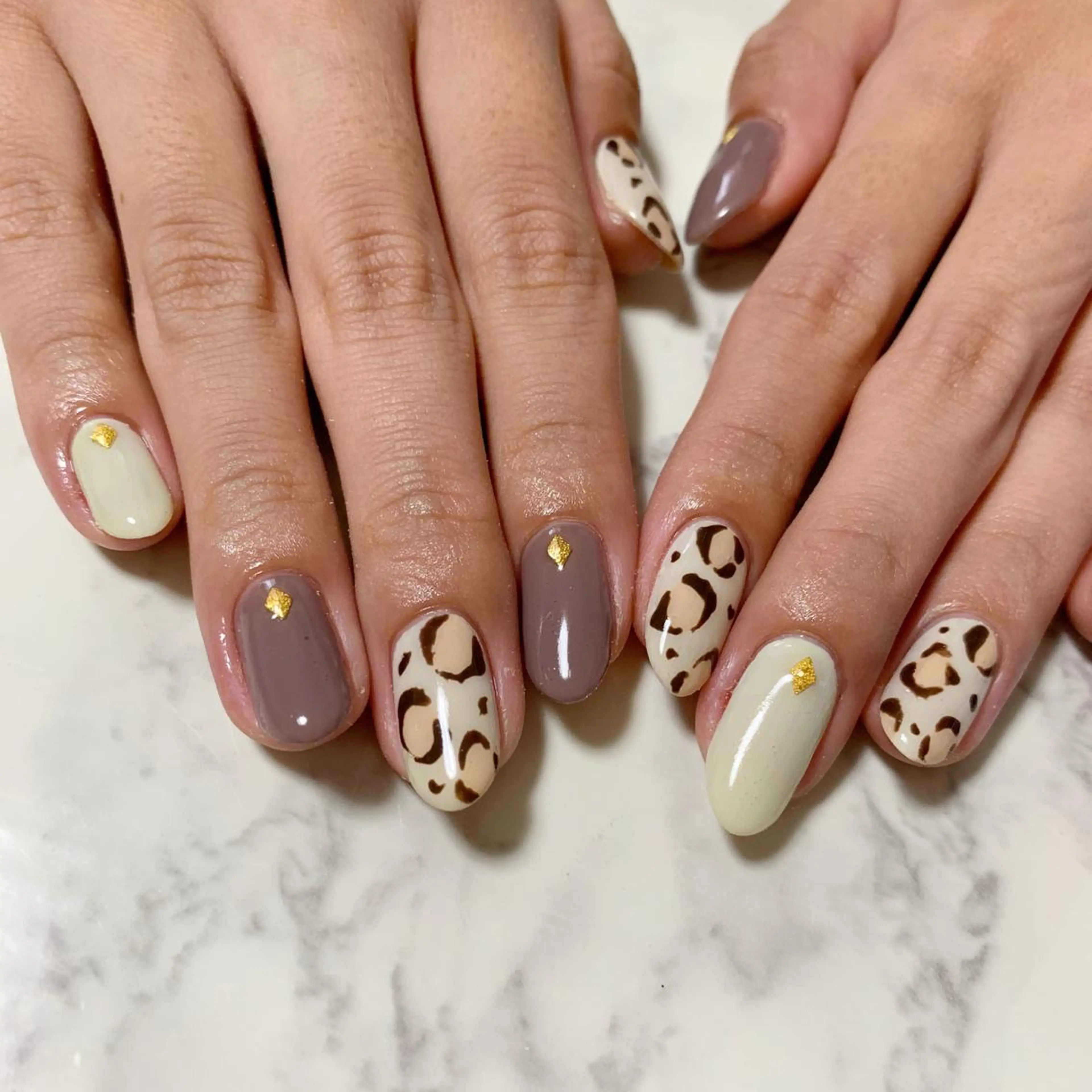 ネイル アニマル柄 ハンドネイル Colorer ☆のネイルデザイン