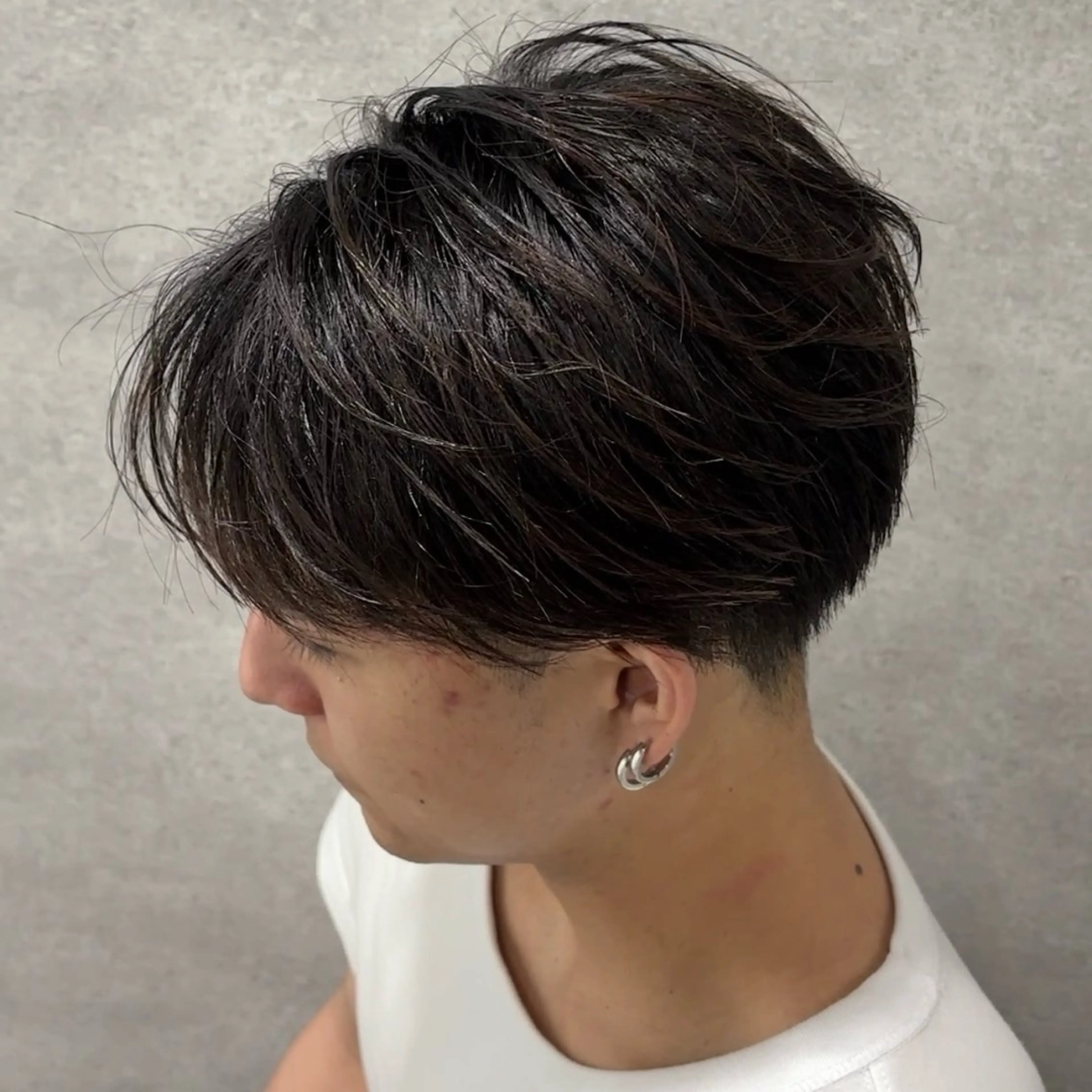 メンズ マッシュ カット 札幌No.1フェザー KAITOのヘアスタイル