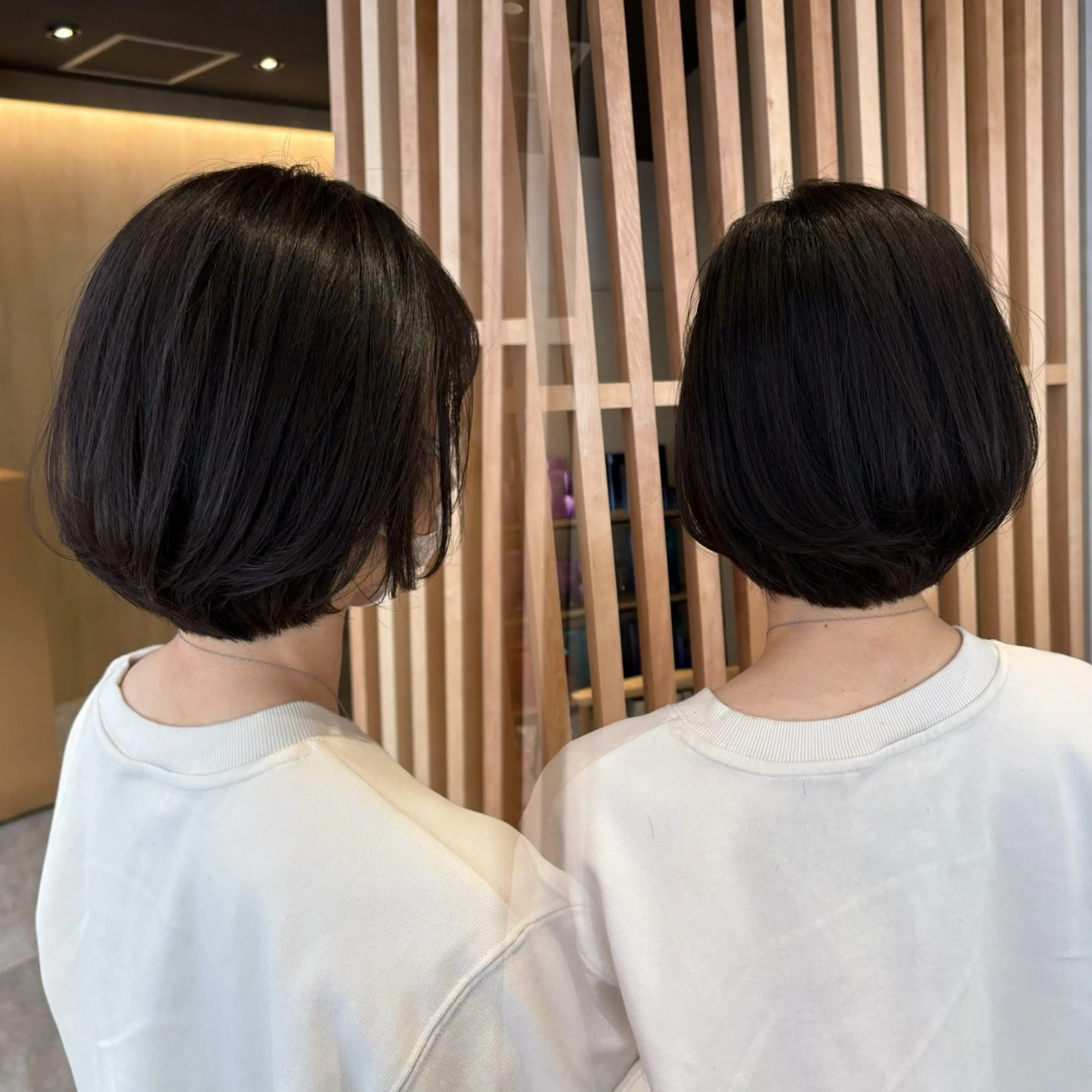 ショート ヘアアレンジ カット ヘアカラー トリートメント Ella所属・nana【艶髪】/ レイヤー/縮毛矯正のヘアスタイル