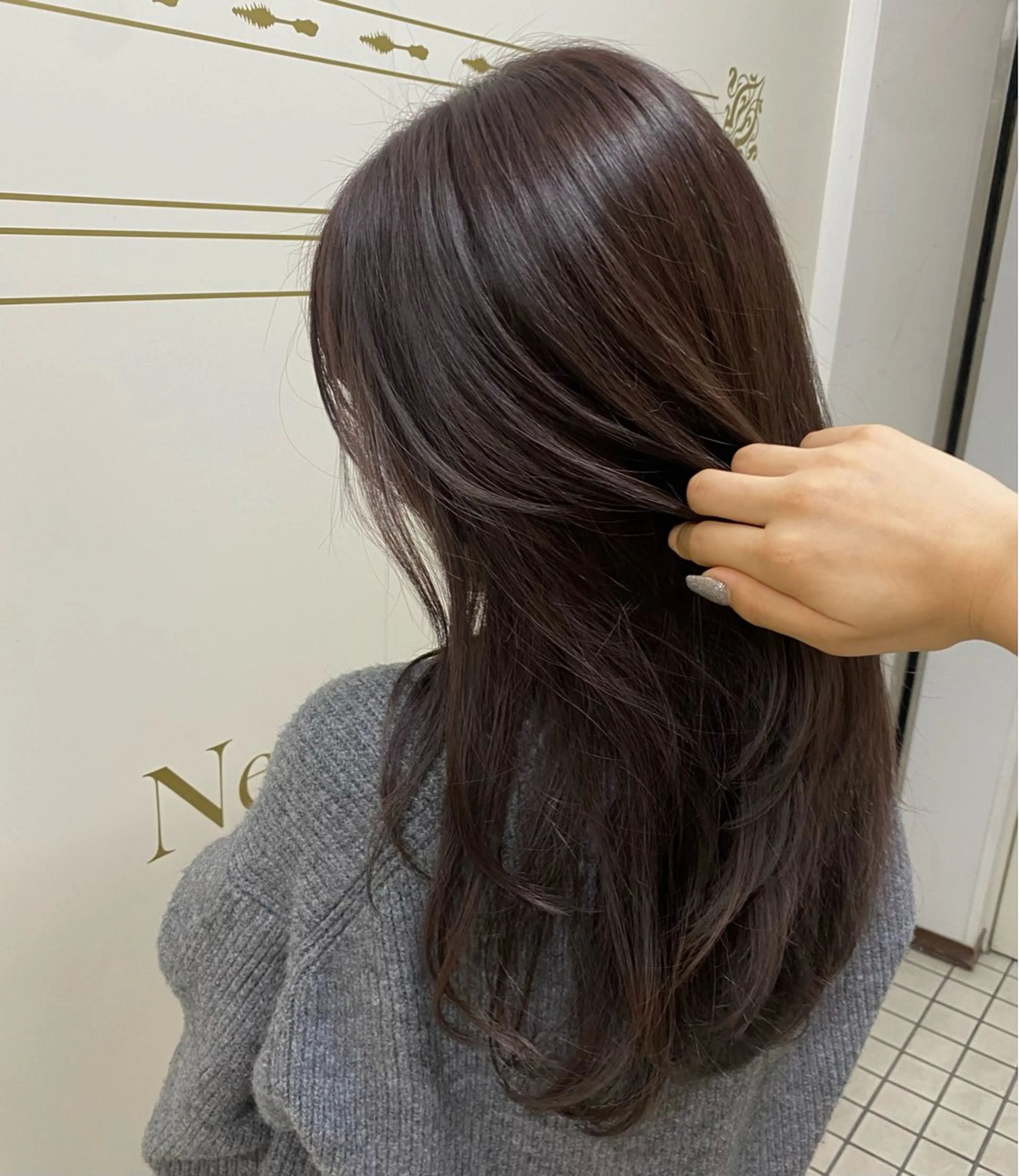 ロング パープルカラー ヘアカラー トリートメント 🍀ブリーチ/艶カラ ー🍀 コイケのヘアスタイル