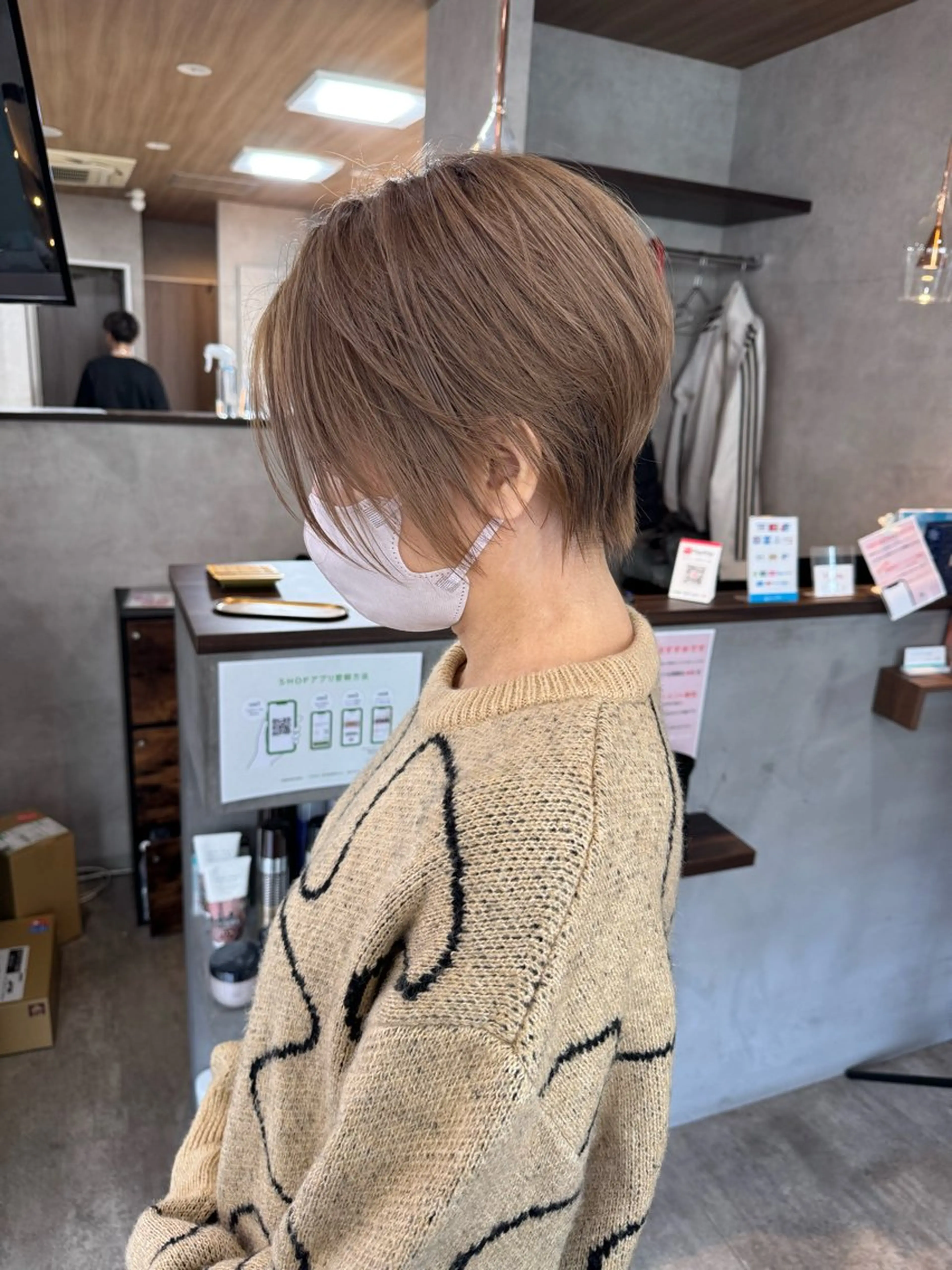 ショート カラー ブラウンカラー 透明感カラー ダブルカラー ヘアカラー トリートメント RIENSリエンス ✂️木村康二✂️のヘアスタイル