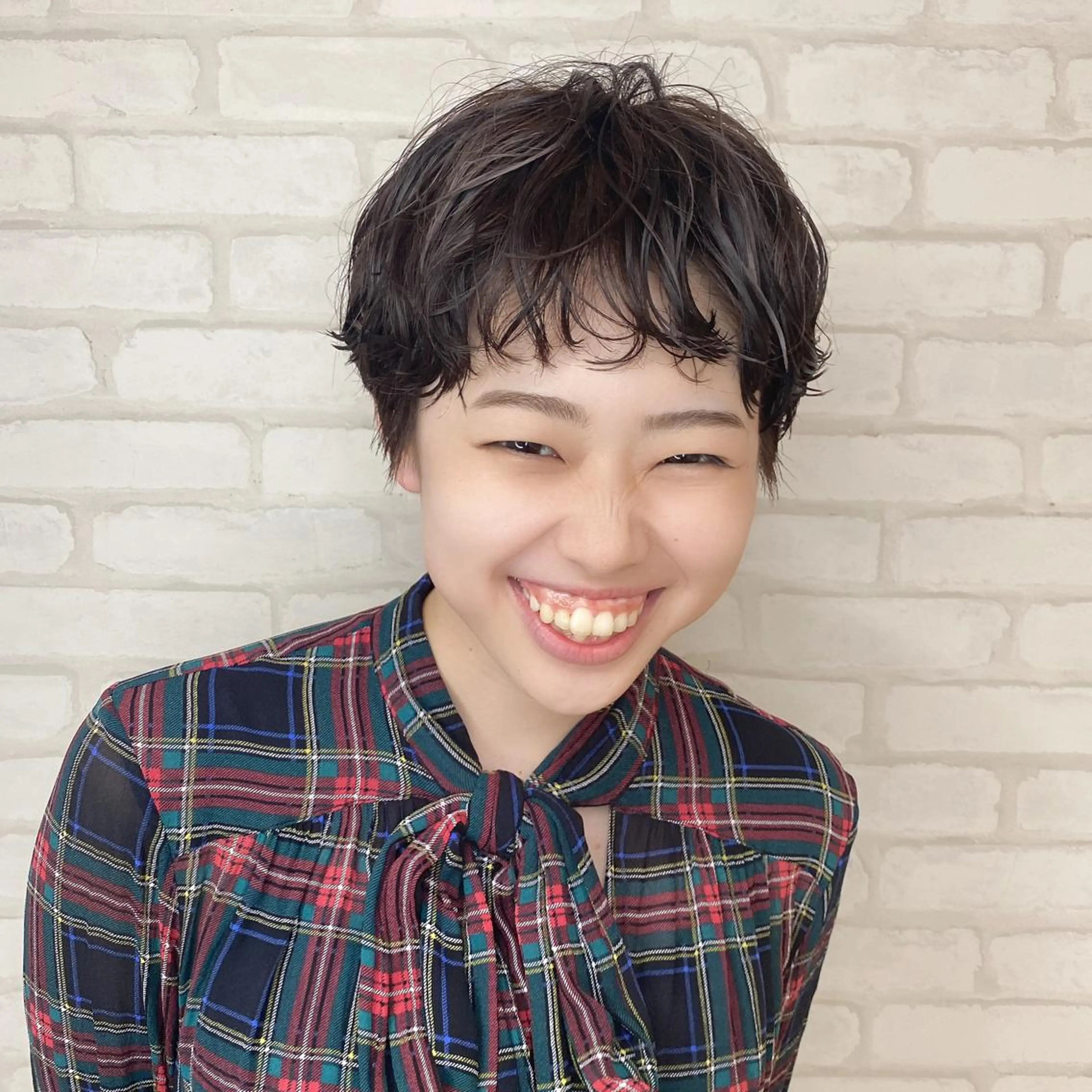 ショート カラー パーマ abilita AZUSAのヘアスタイル