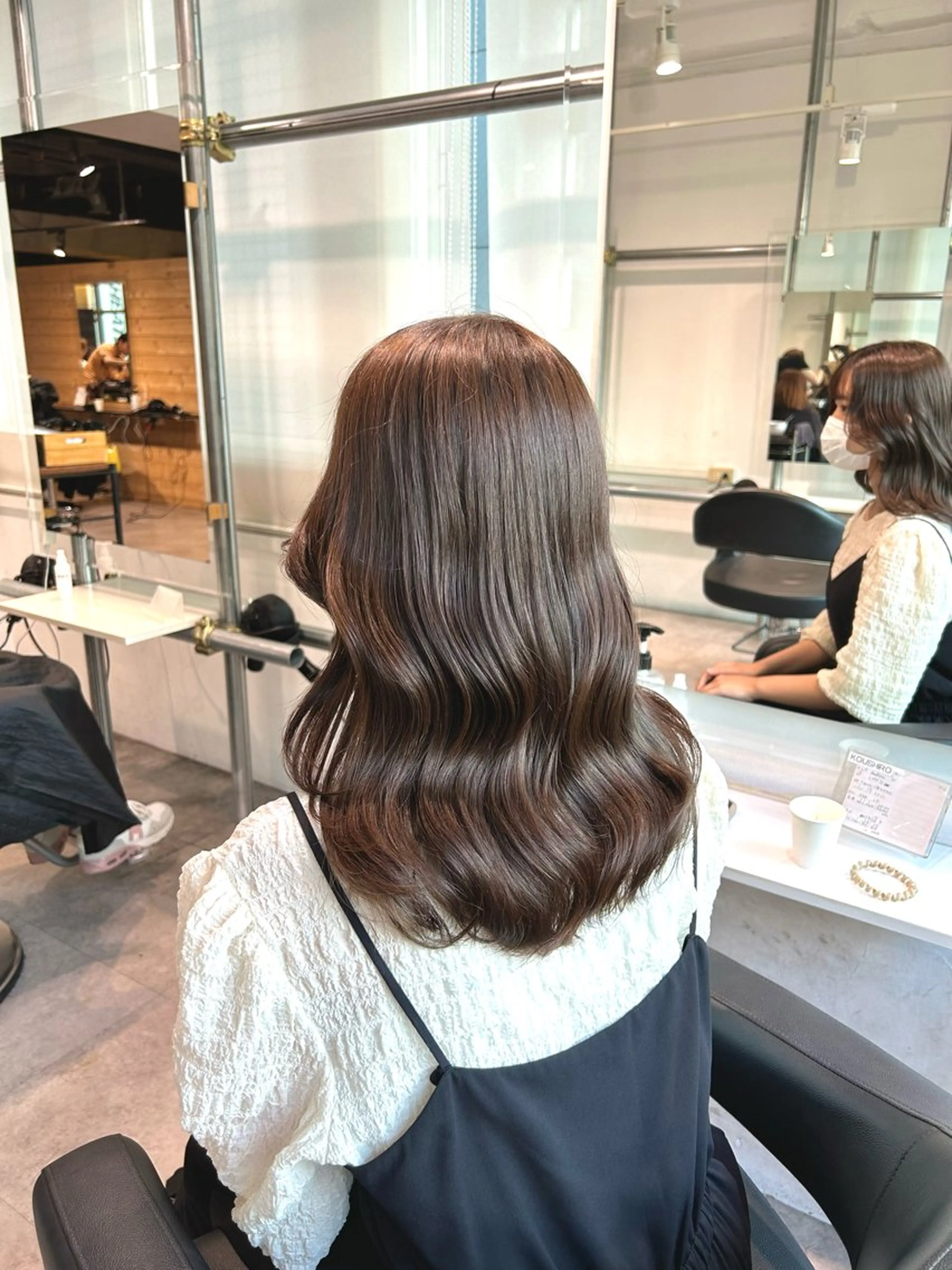 ロング カラー ヘアアレンジ トレンドモテカラー 🩷色落ちまで可愛くのヘアスタイル