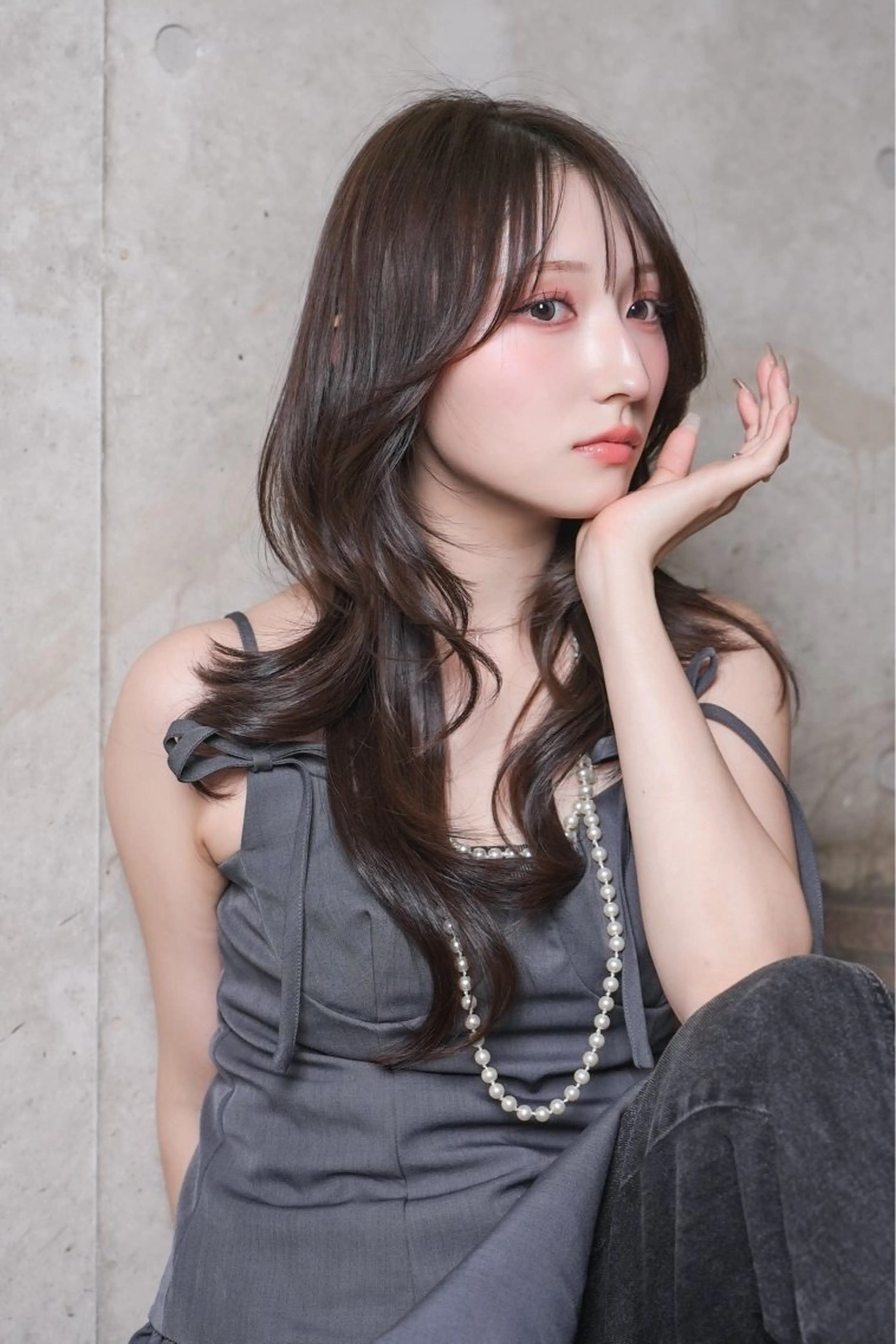 セミロング 梅田トレンドレイヤー RISA🎀💕のヘアスタイル