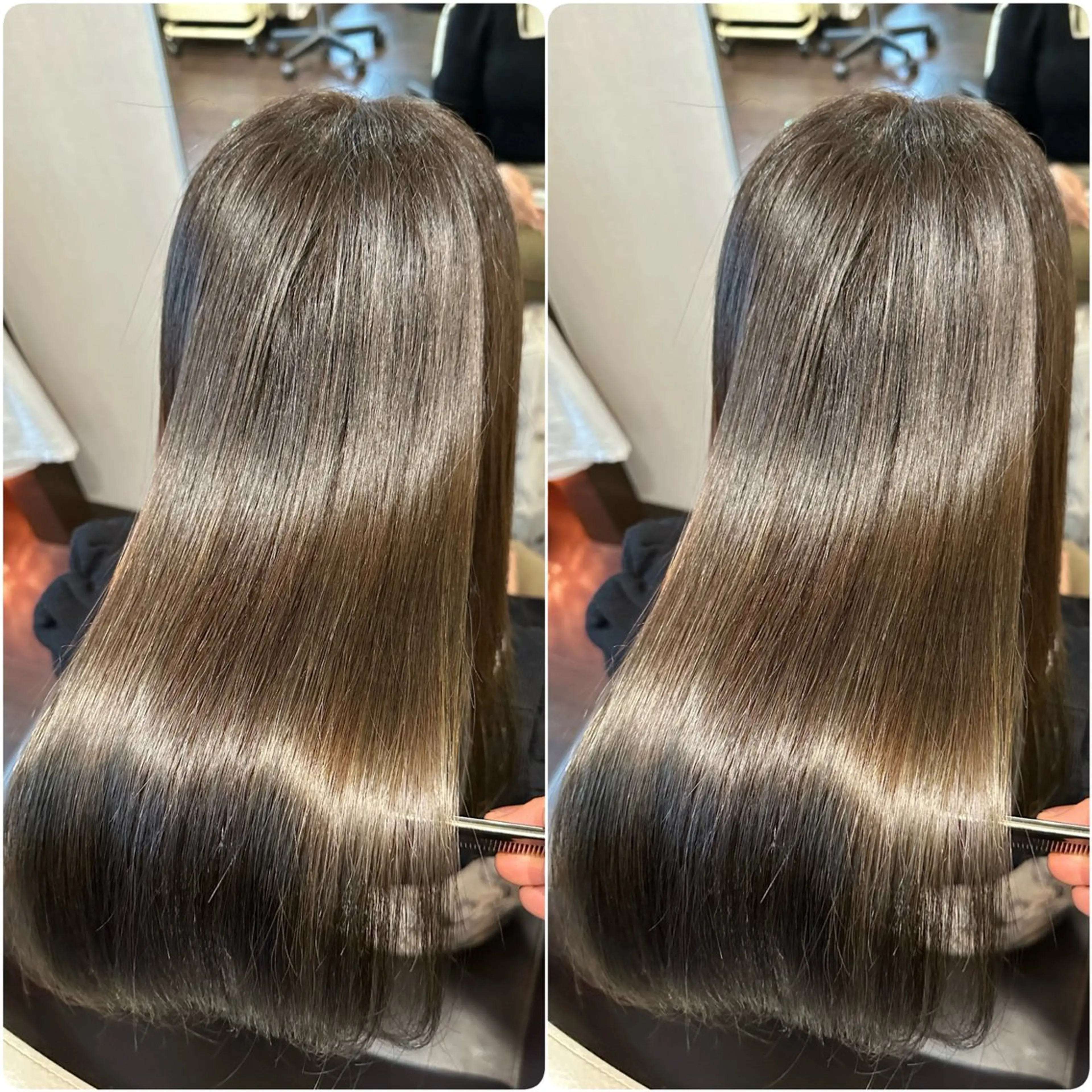 ロング カラー カット ヘアカラー トリートメント ヘッドスパ youres hair 髪質改善トリートメント&ヘッドスパ　新宿EAST所属・🌹ULTOWA🌹 髪質改善/縮毛/店長のヘアスタイル