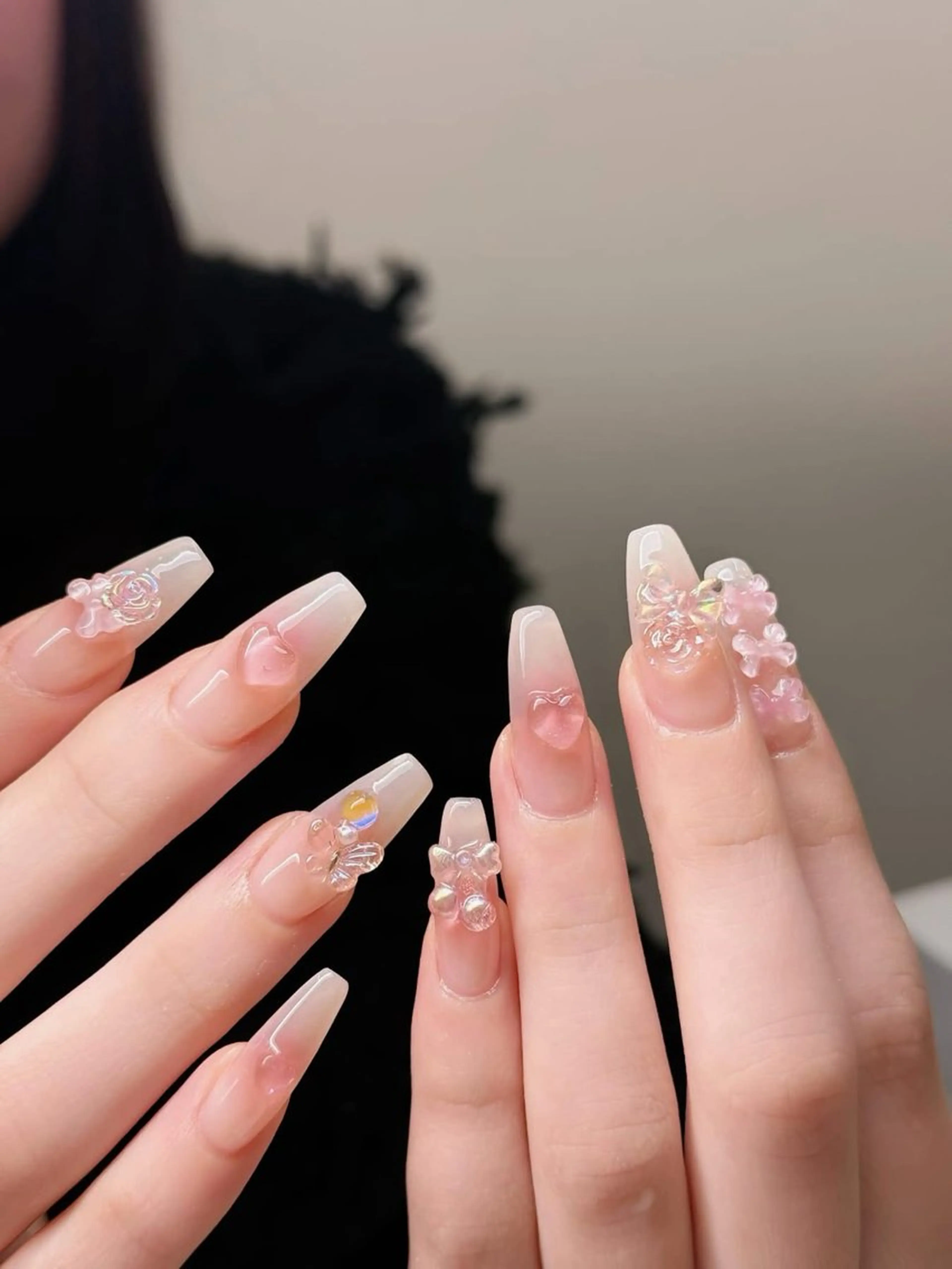 ネイル チークネイル ジェルネイル パラジェル スカルプネイル 春ネイル ハンドネイル MOCHI NAIL 川越東口のネイルデザイン