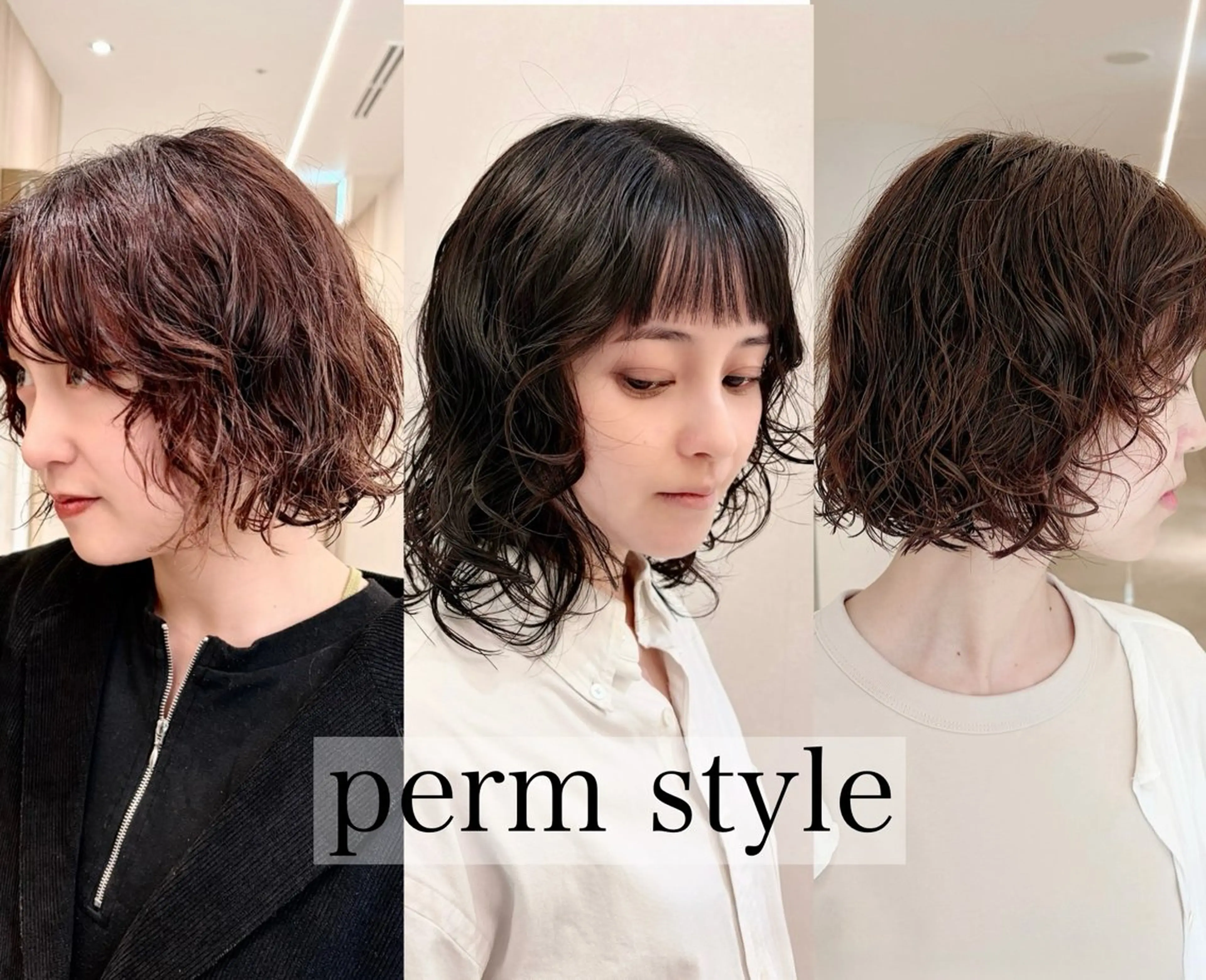 ミディアム カット ヘアカラー パーマ トリートメント foto所属・カット⚡︎パーマ特化 /BLUET/新宿のヘアスタイル